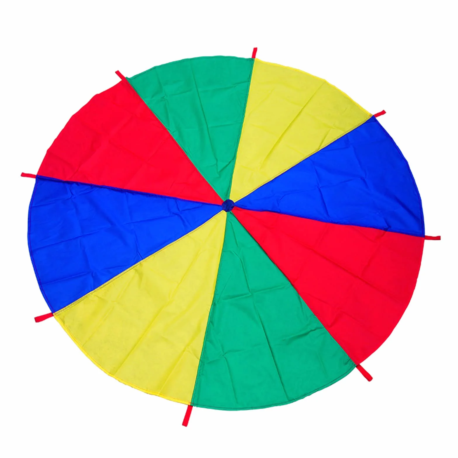 LEADSTAR Parachute de Jeu pour Enfants 2 Mètres Arc-en-Ciel Jouet Extérieur avec 8 Poignées