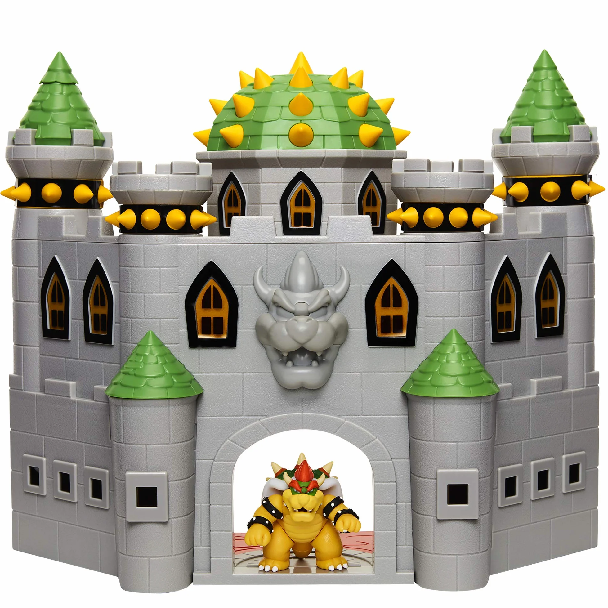 Super Mario Chateau de Bowser Playset Deluxe Figurines Bowser Inclus Effets Sonores