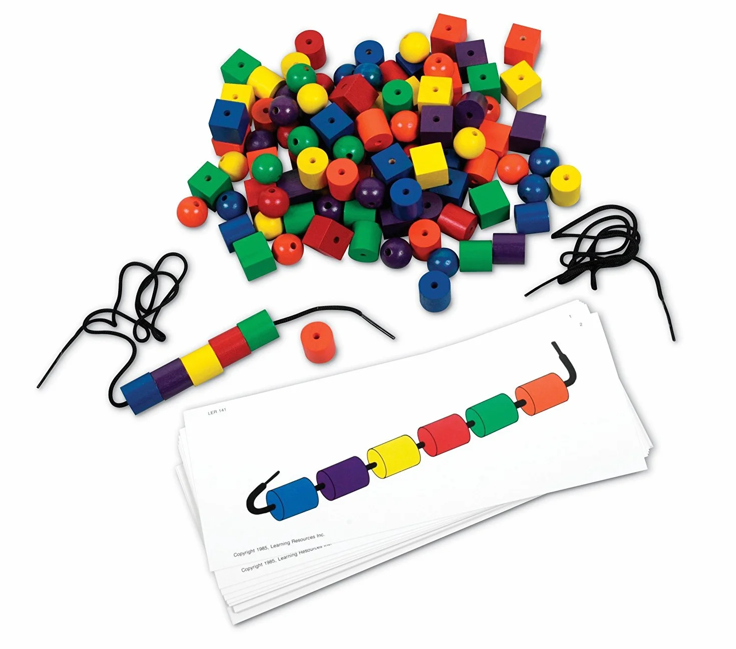Learning Resources Jeu de Perles et de Cartes de Motifs