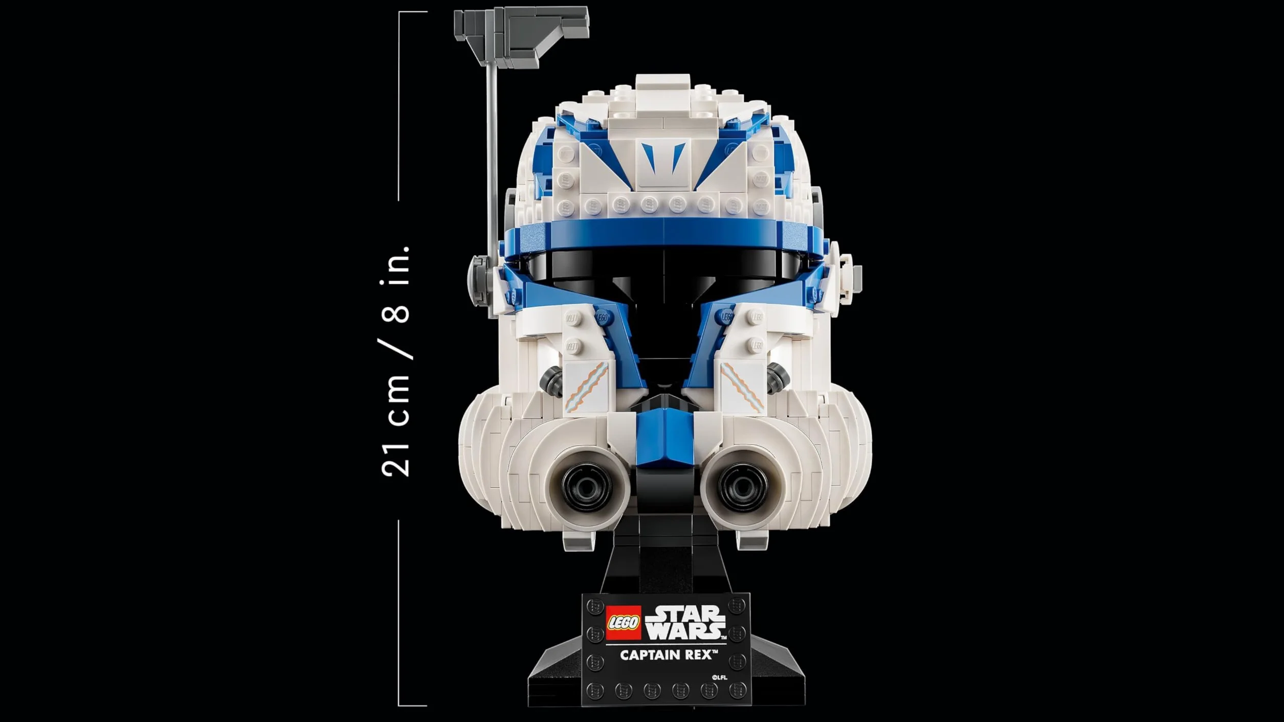 LEGO 75349 Star Wars Le Casque du Capitaine Rex Maquette à Construire pour Adultes Collection 501e Légion