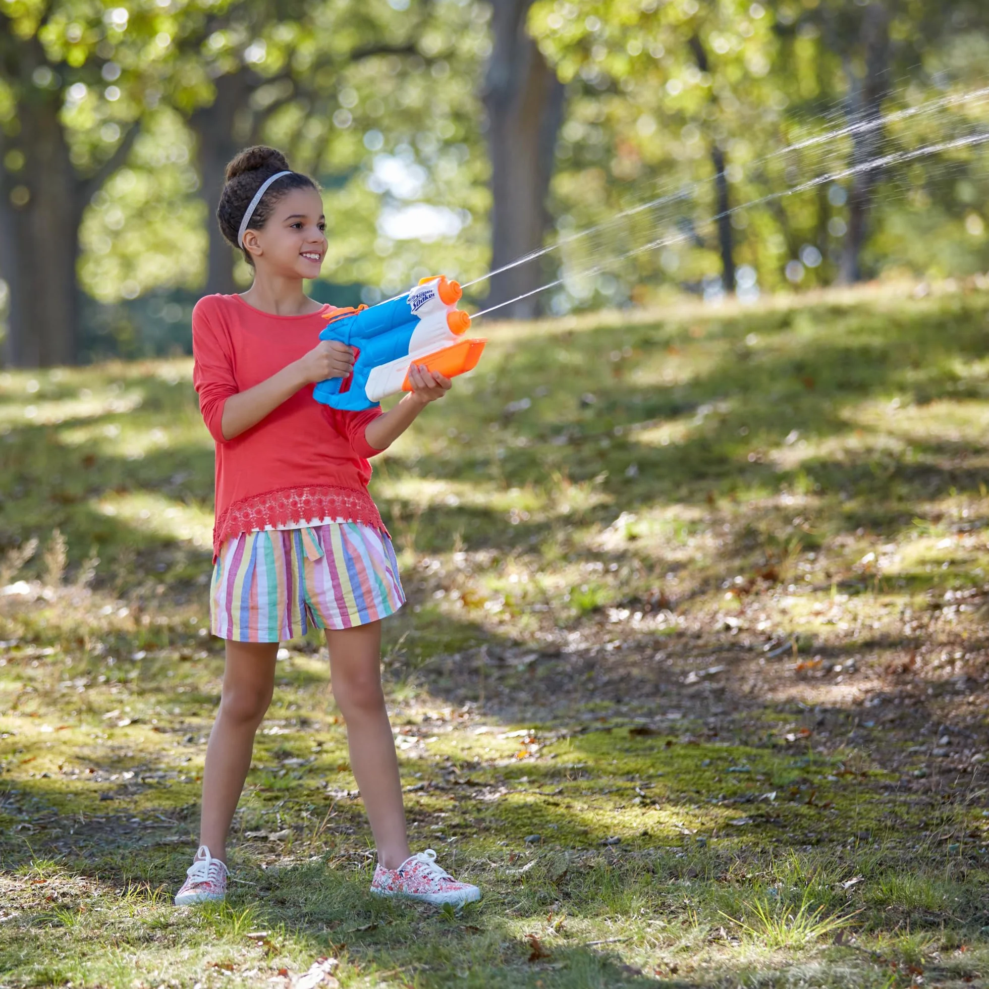 Nerf Super Soaker Twin Tide Blaster à Eau Puissant pour Enfant dès 6 Ans