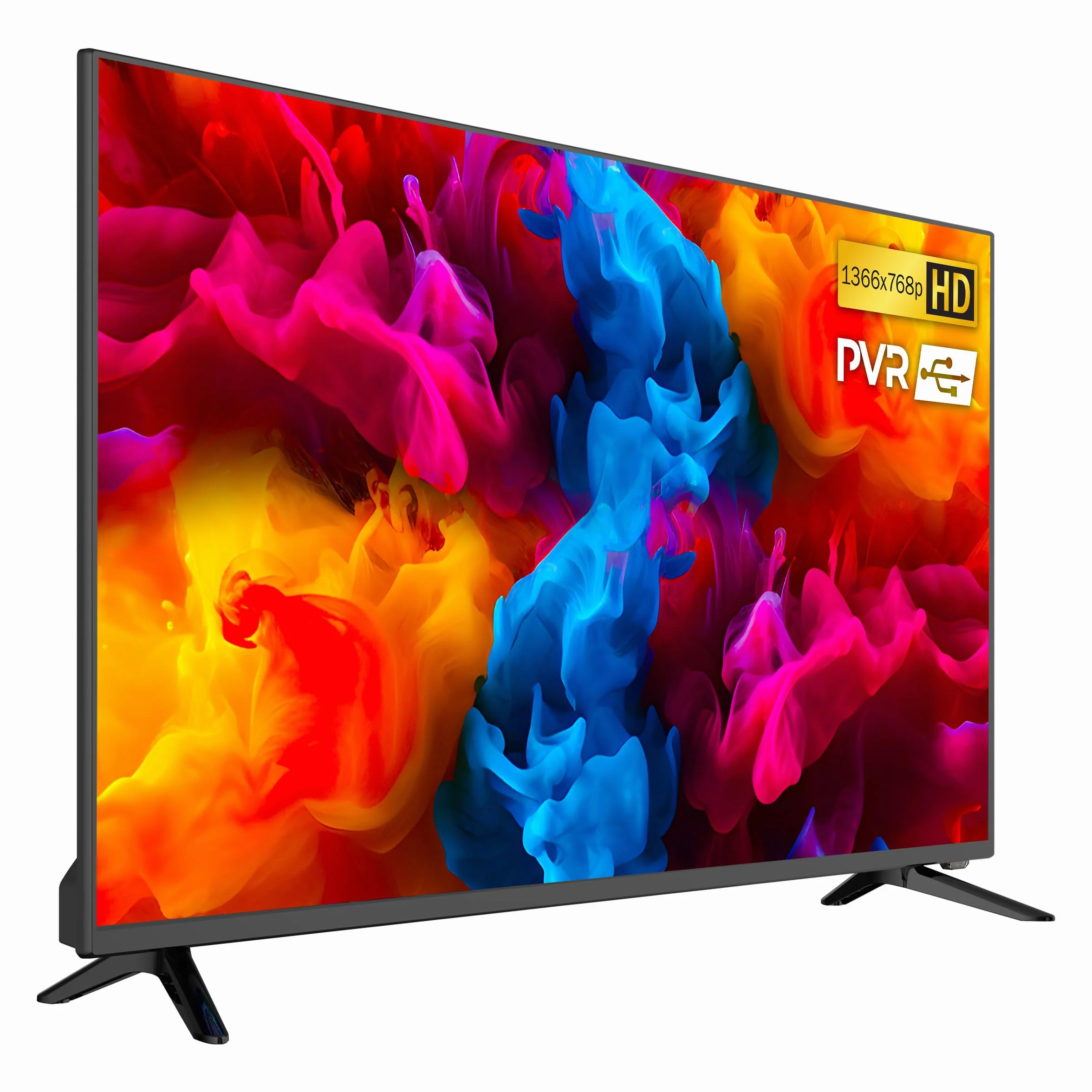 KIANO SlimTV 32 Pouces Téléviseur HD LED DVB-C DVB-T HDMI Dolby Audio Noir