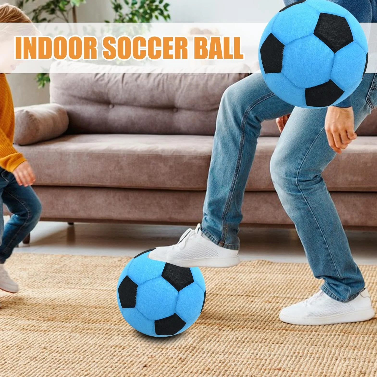 Ballon de Football Gonflable en Tissu Souple étanche