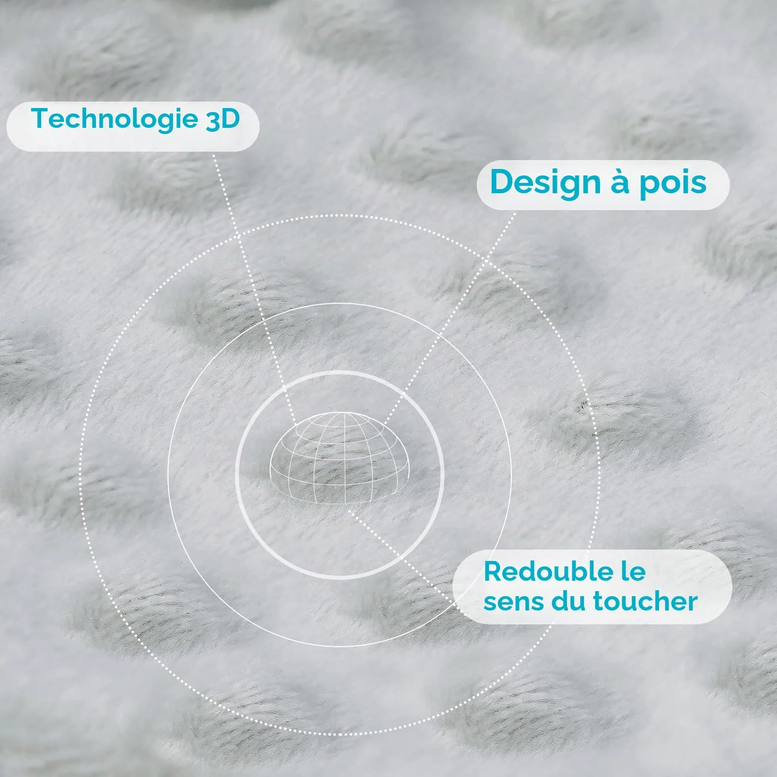 Vicloon Doudou Personnalisé Eléphant Serviette Apaisante d'Eveil Bébé Nouveau-né