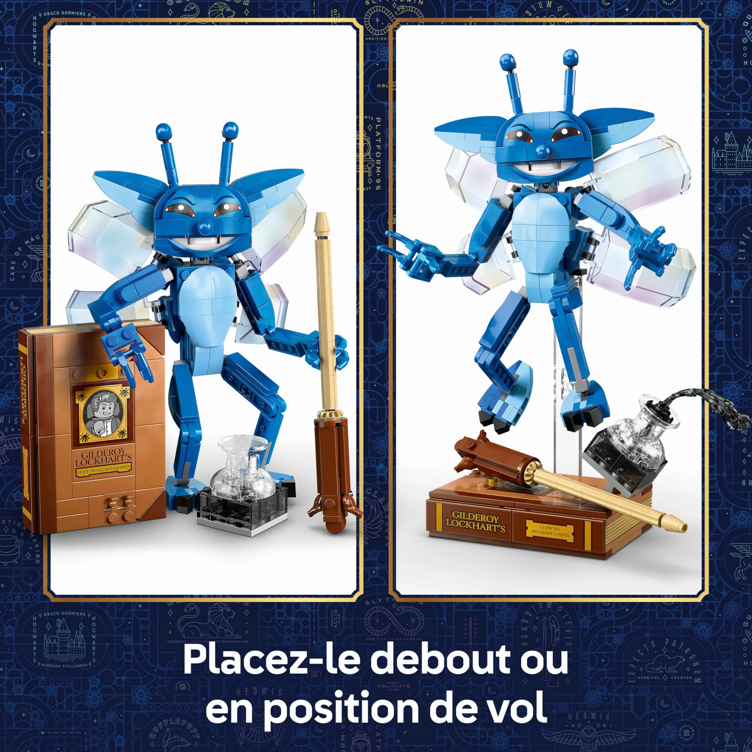 LEGO Harry Potter Le Lutin de Cornouailles Figurine Jouet 76461 avec Livre Baguette Gilderoy Lockhart