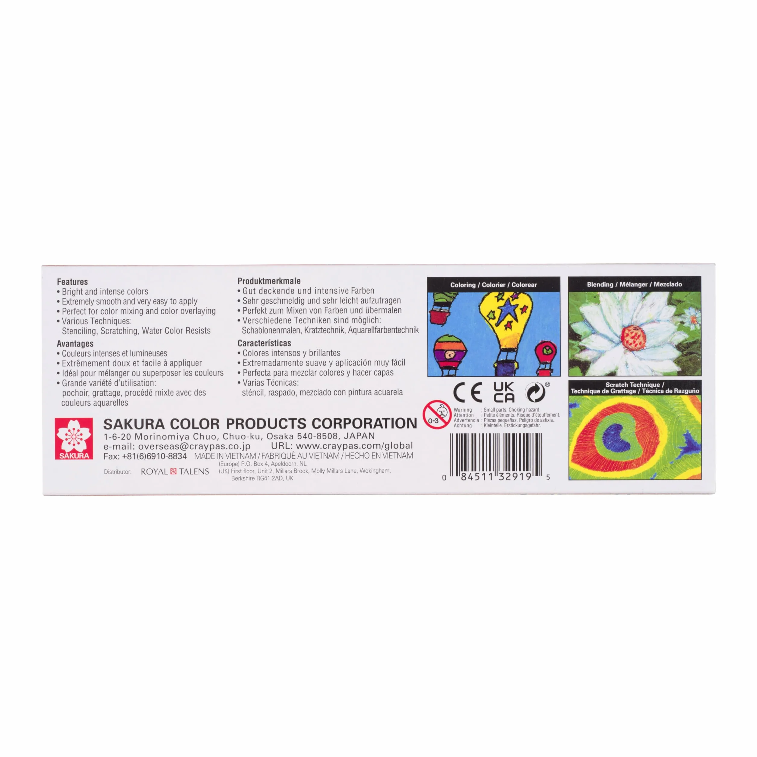 CRAY-PAS Junior Artist Pastels 8 mm Boîte de 25