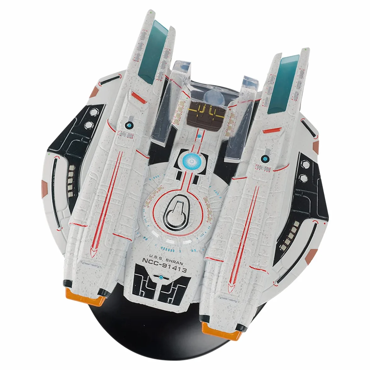 Star Trek Croiseur léger de la Fédération Classe Shran Collection de vaisseaux Star Trek Online Eaglemoss Collections