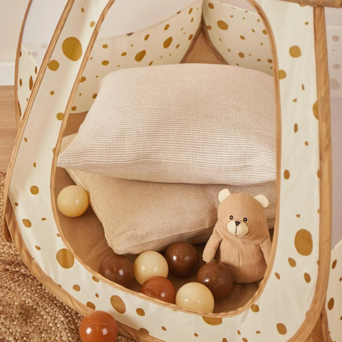 BIECO Balle pour Piscine à Balle Chocolat 100 Pièces 6 cm