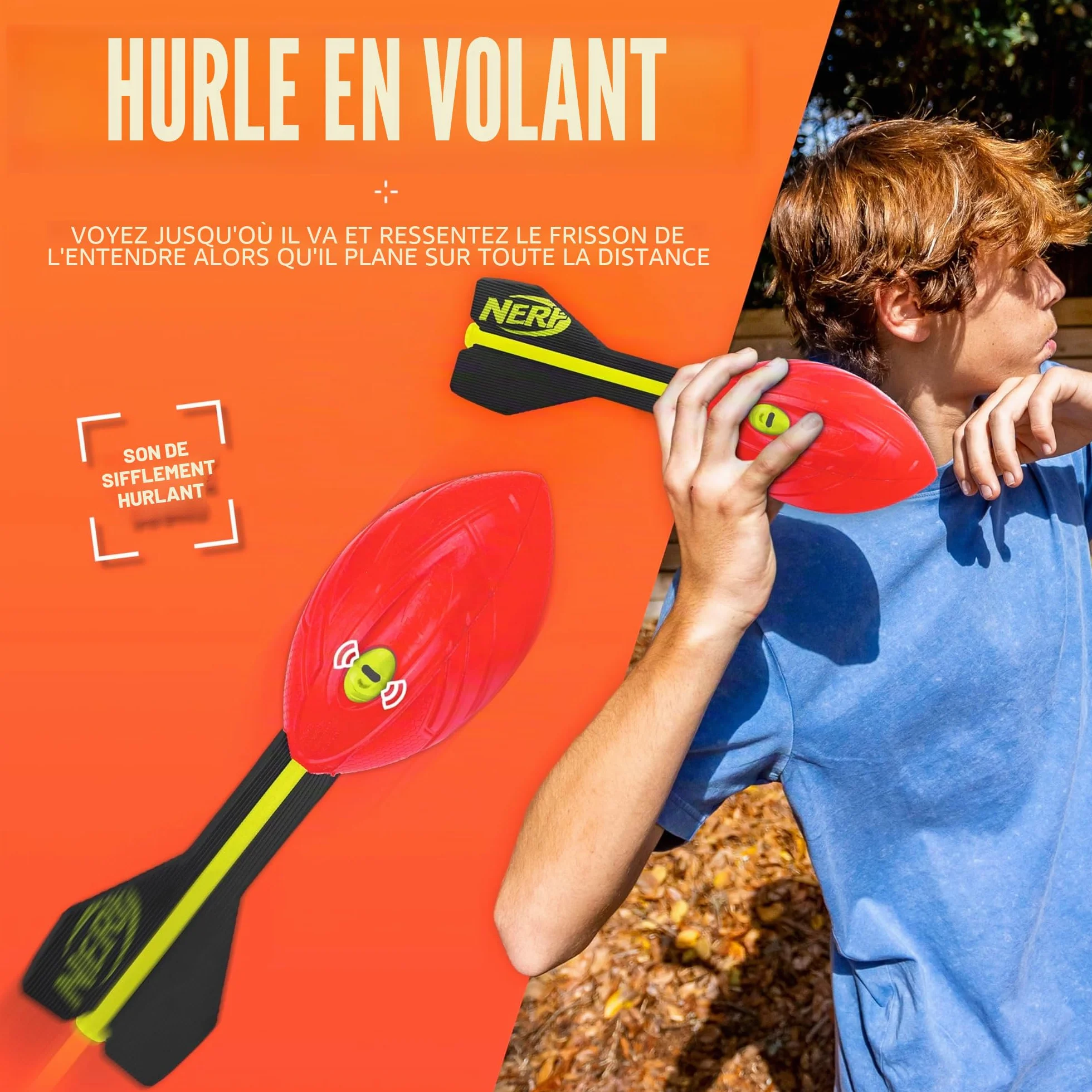 Nerf Vortex Aero Howler Foam Ball – Classic Long-Distance Football