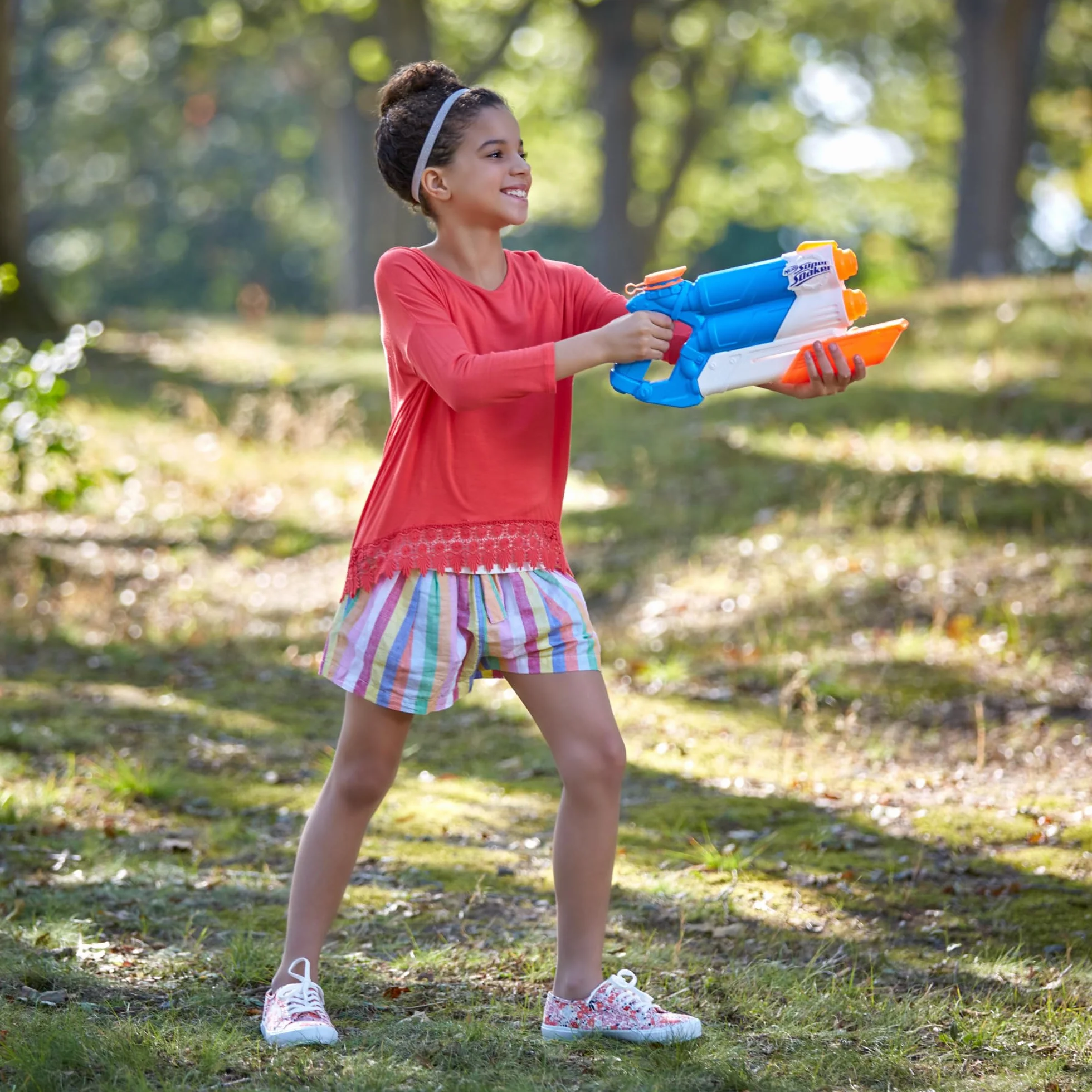 Nerf Super Soaker Twin Tide Blaster à Eau Puissant pour Enfant dès 6 Ans