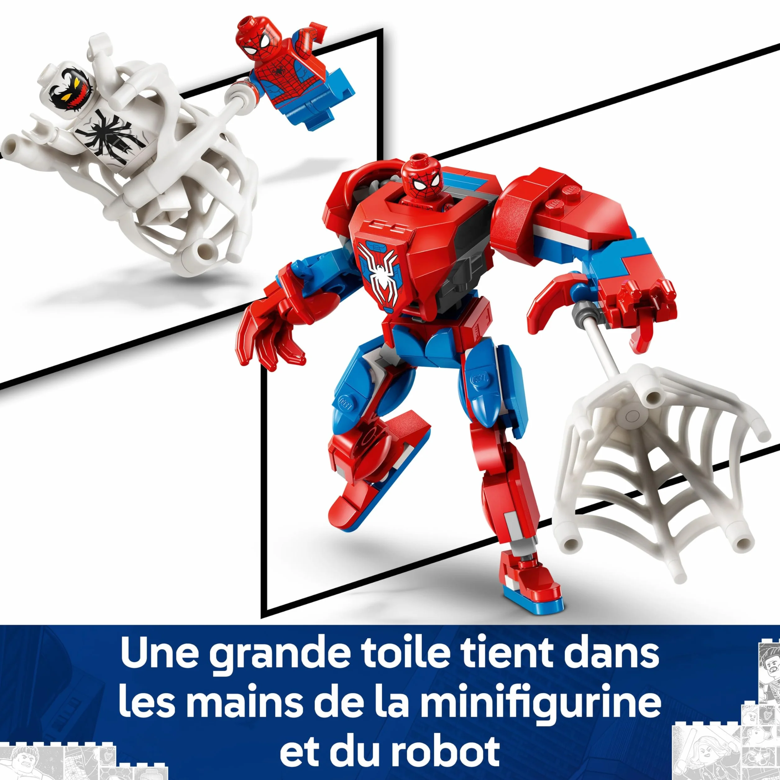 LEGO Marvel Spider-Man Mech vs. Anti-Venom 76308 Building Toy with 2 Minifigures for 6+ Year Old Boys and Girls