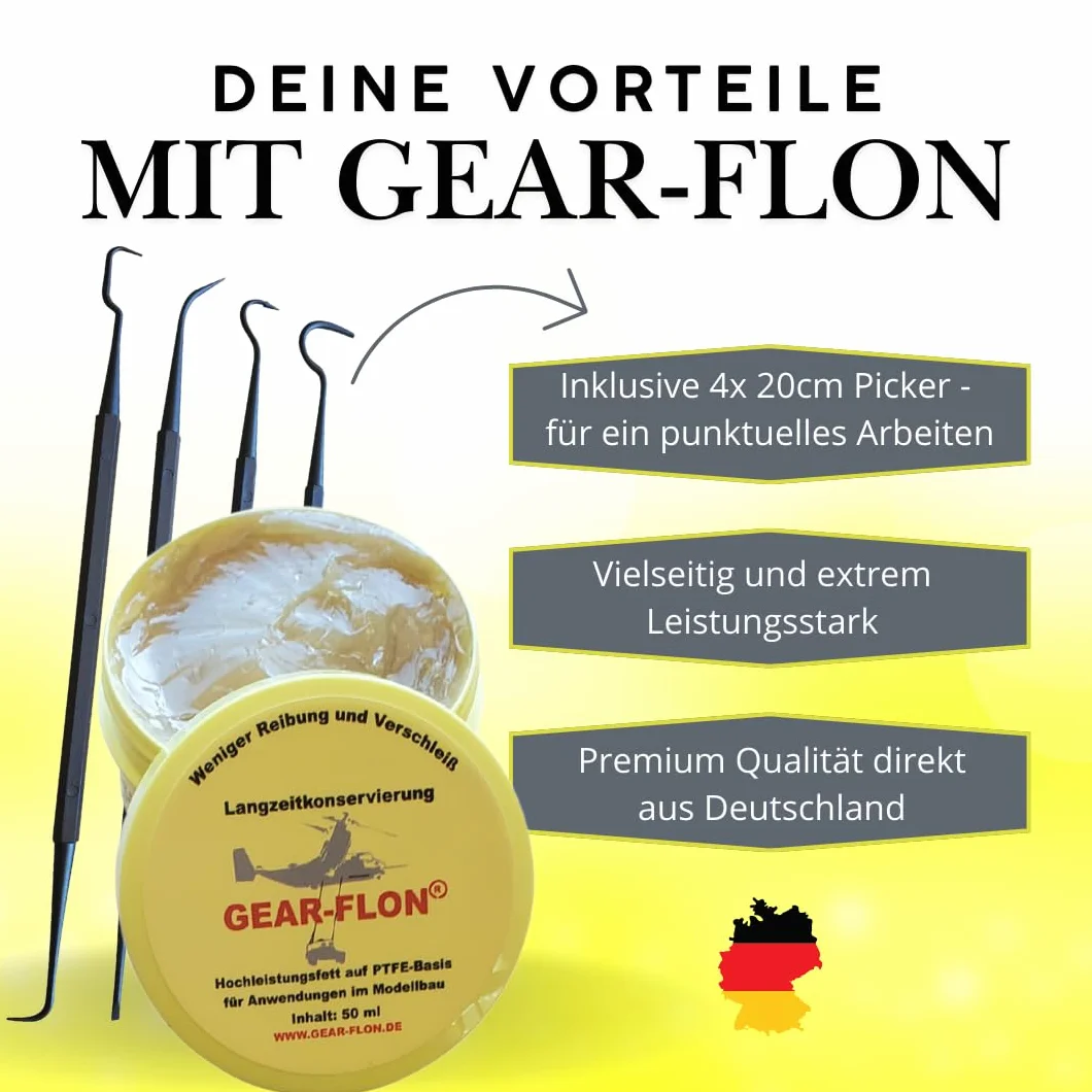 Graisse PTFE haute performance pour modélisme - Lubrifiant pour articulations, engrenages et entraînements