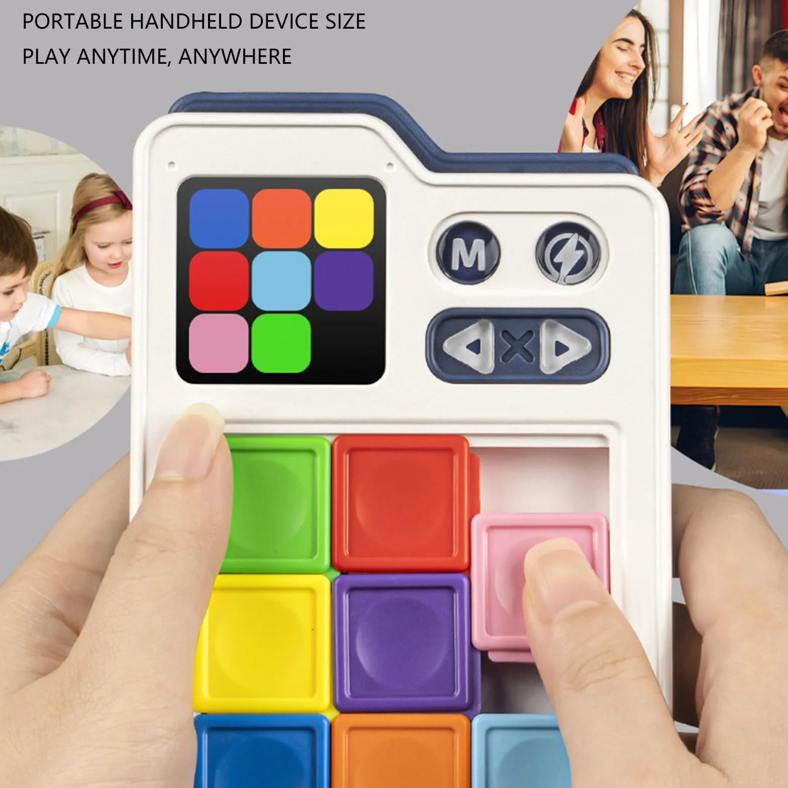 Puzzle Coulissant Créatif Klotski Jeu avec Défis Progressifs Jouet Éducatif Voyage