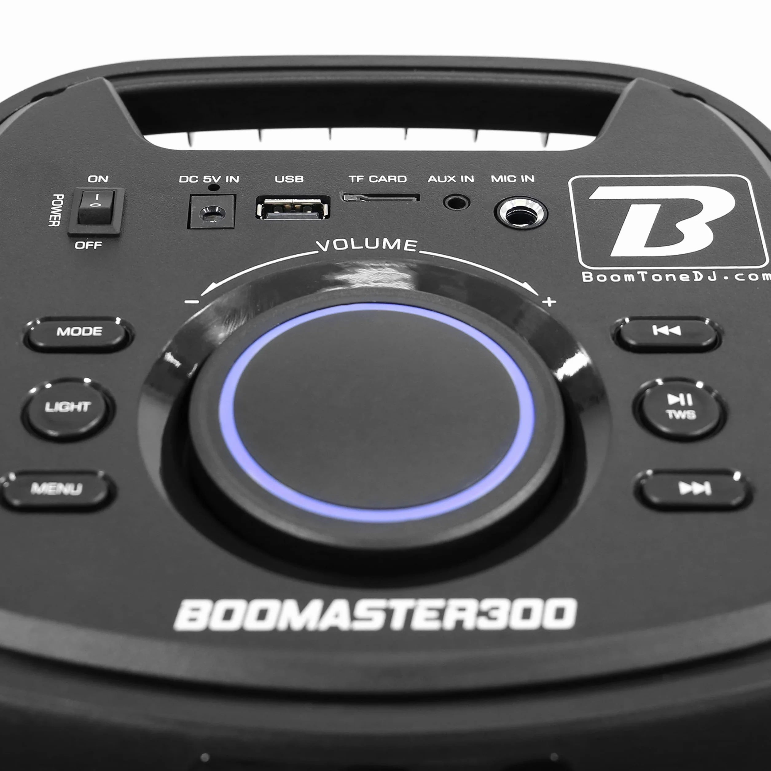 BoomTone DJ Boomaster 300 Enceinte Bluetooth Lumineuse LED Portable 250W, Enceinte Karaoke, TWS, Rechargeable USB, Tuner