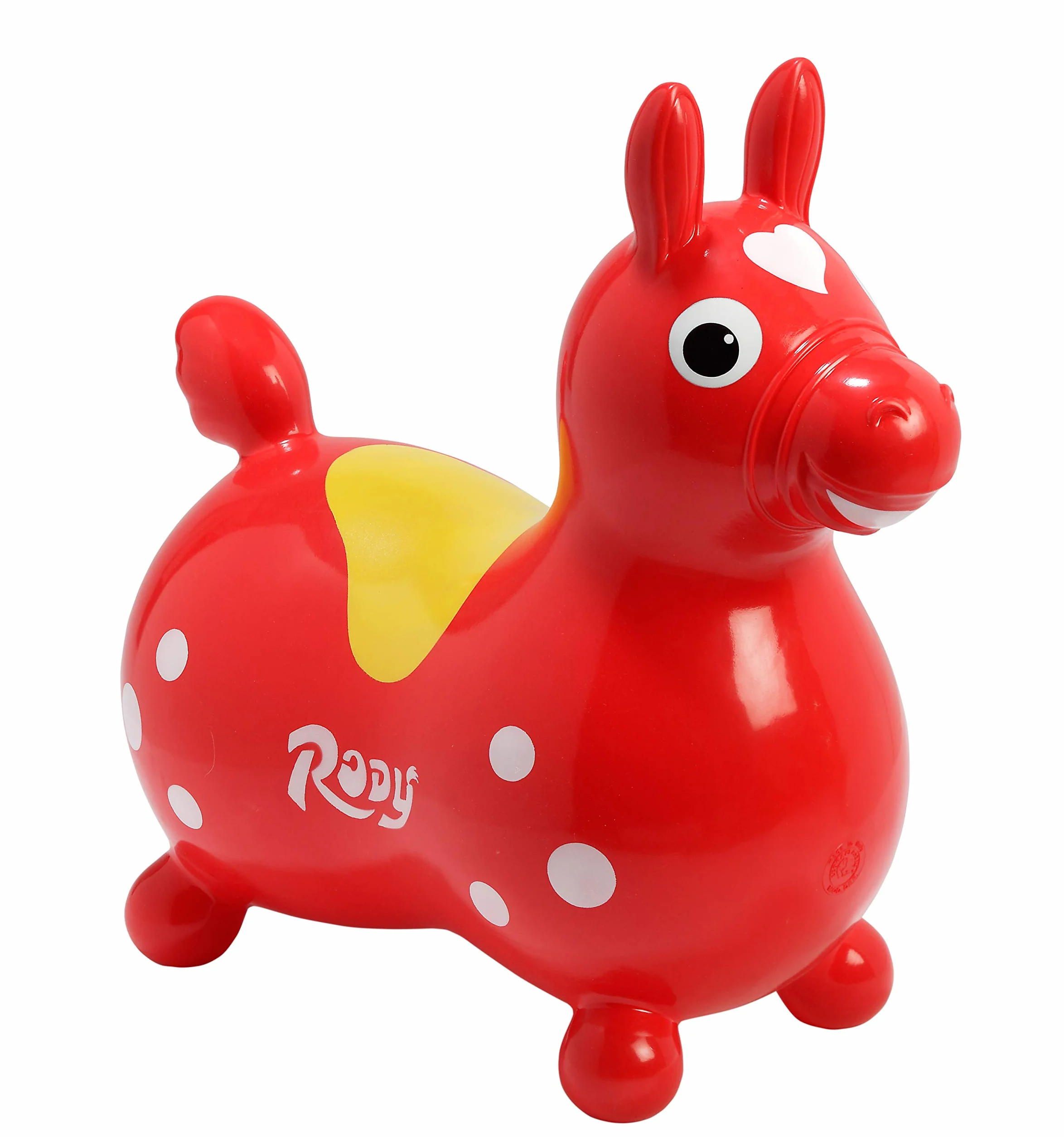 Gymnic Cheval gonflable Rody en rouge 80.02