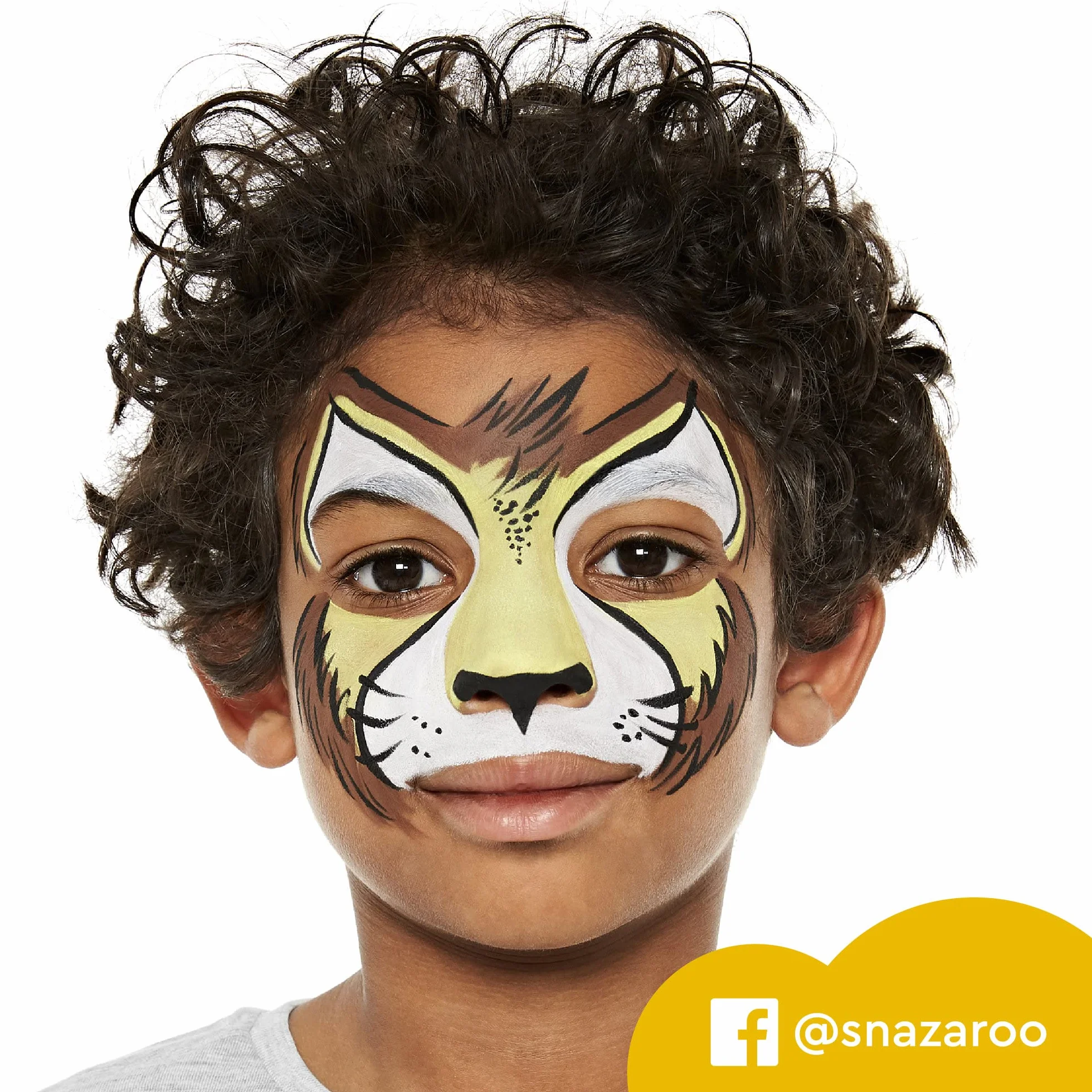 Snazaroo Animal World Palette de peinture visage 8 couleurs à base d'eau lavable