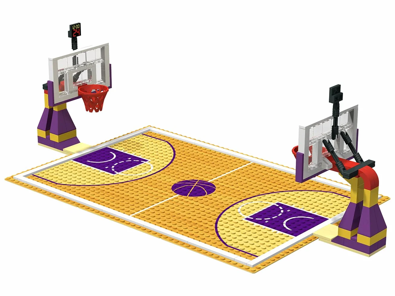 Blocs de construction éducatifs pour basket-ball 12,7 x 25,4 cm lot de 3
