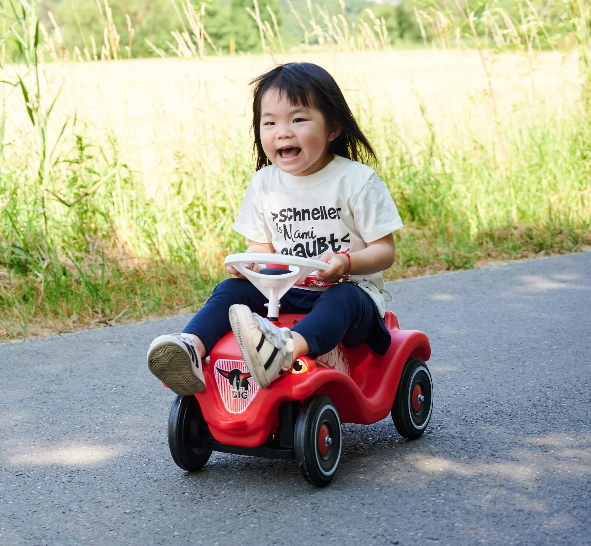 Simba Big Bobby Car Classic Rouge Porteur Enfant Klaxon Dès 12 Mois