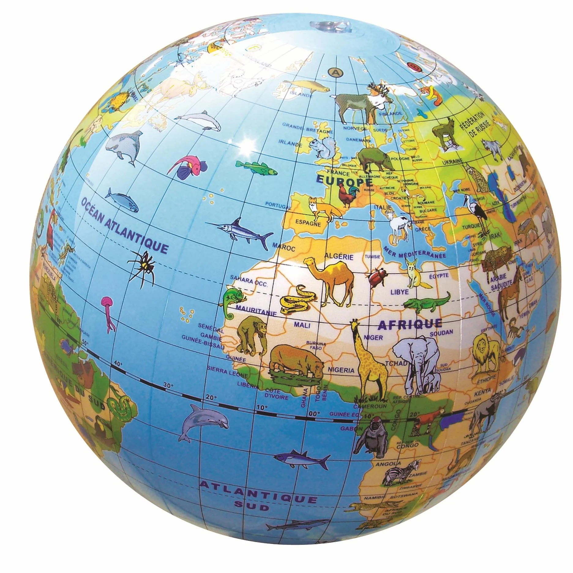 Caly Globe Animaux Français