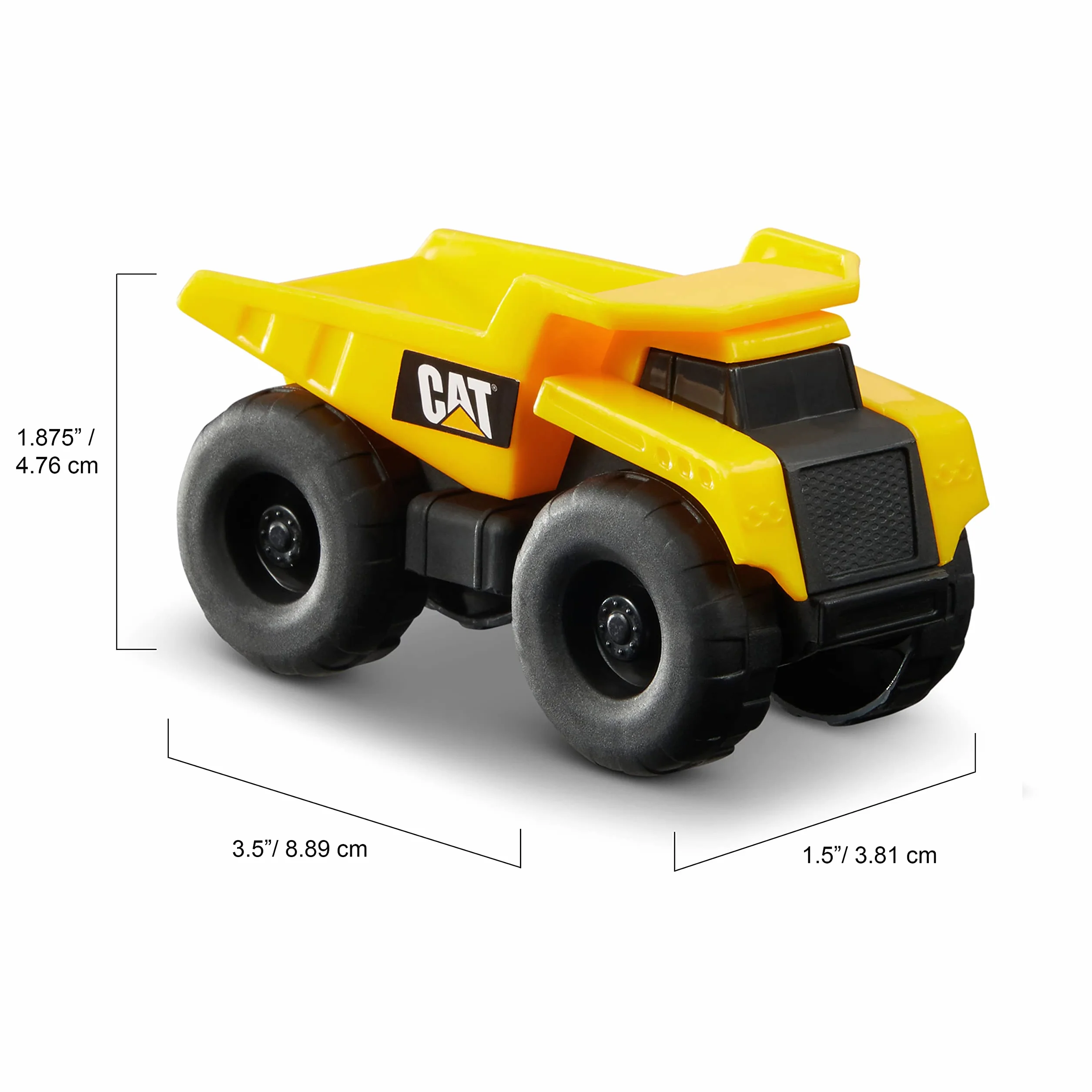 CatToysOfficial Little Machines™ 5 Jouets de Construction CAT - Camion Benne, Chargeuse, Bulldozer, Excavatrice, Pelle Rétrocaveuse