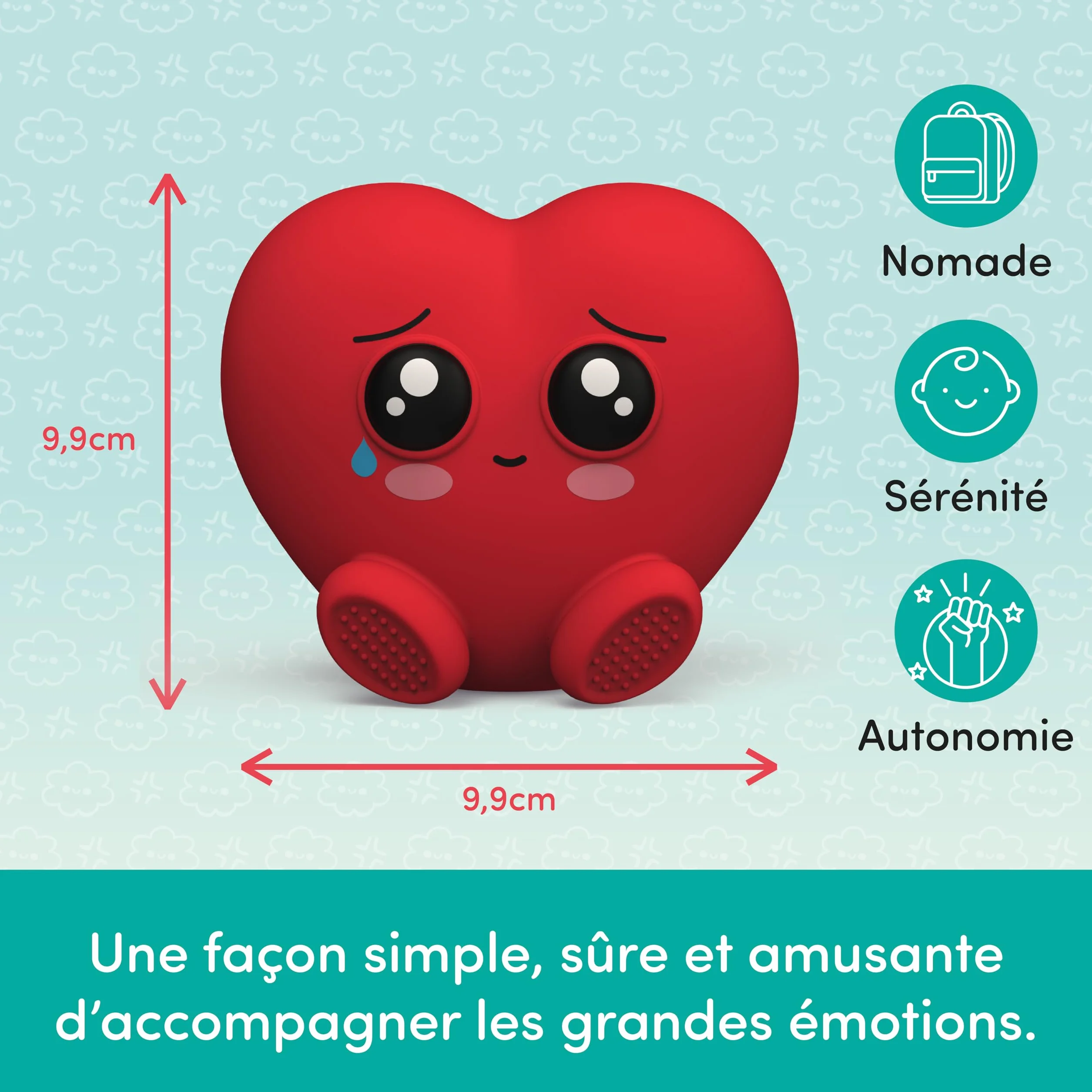 Nathan Les Moodies Huggy - Compagnon des Émotions - Jouet Électronique Éducatif pour Enfants dès 3 Ans