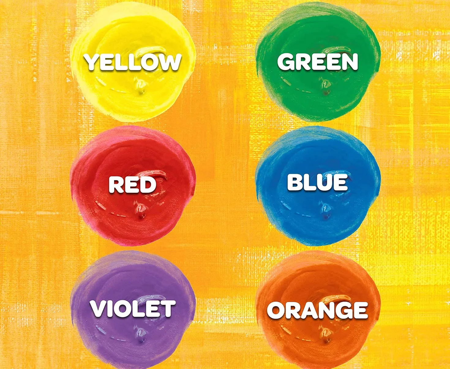 CRAYOLA Gouaches Lavables Enfants 6 Couleurs Classiques