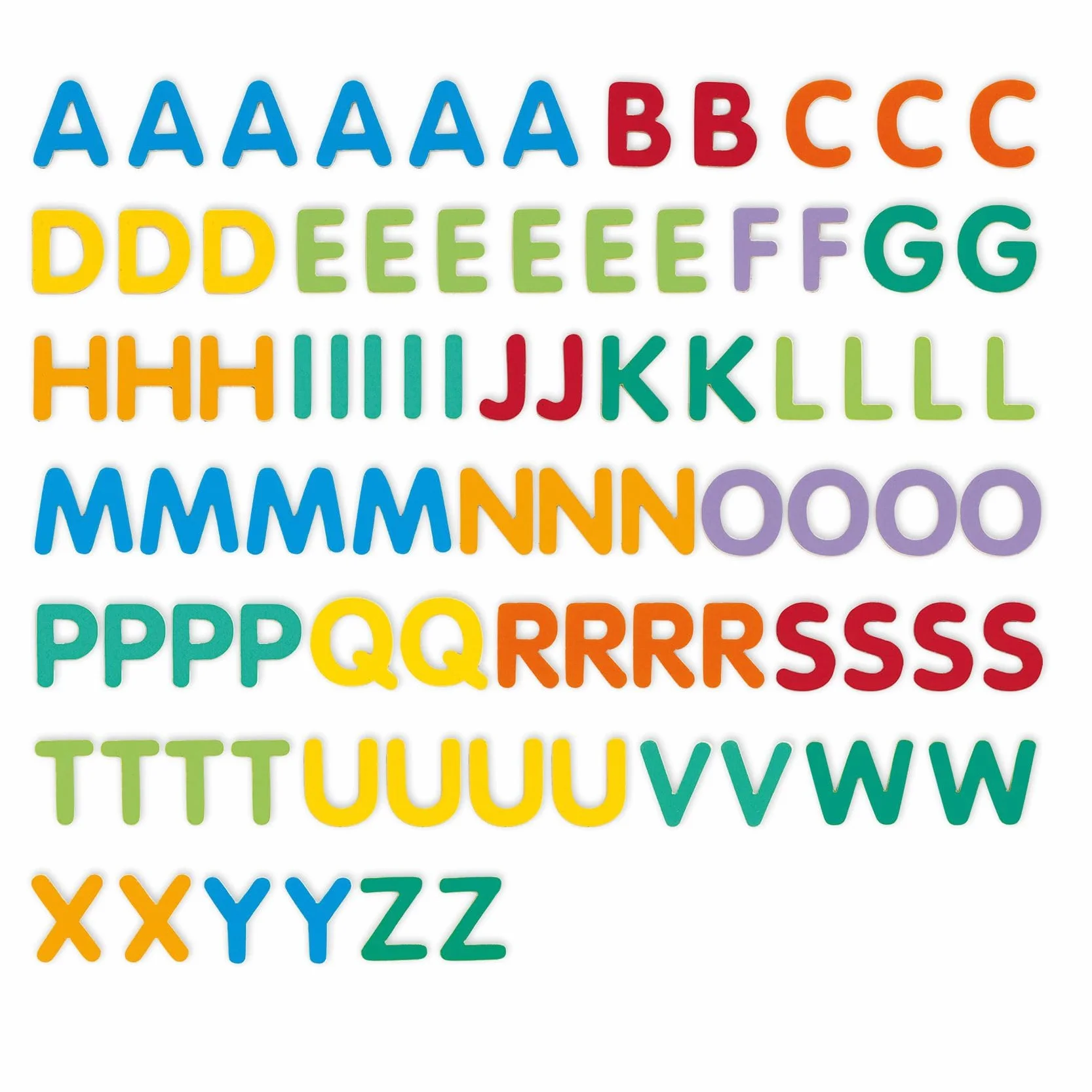 DJECO 83 Lettres Magnétiques en Bois Alphabet Apprentissage 3cm Hauteur
