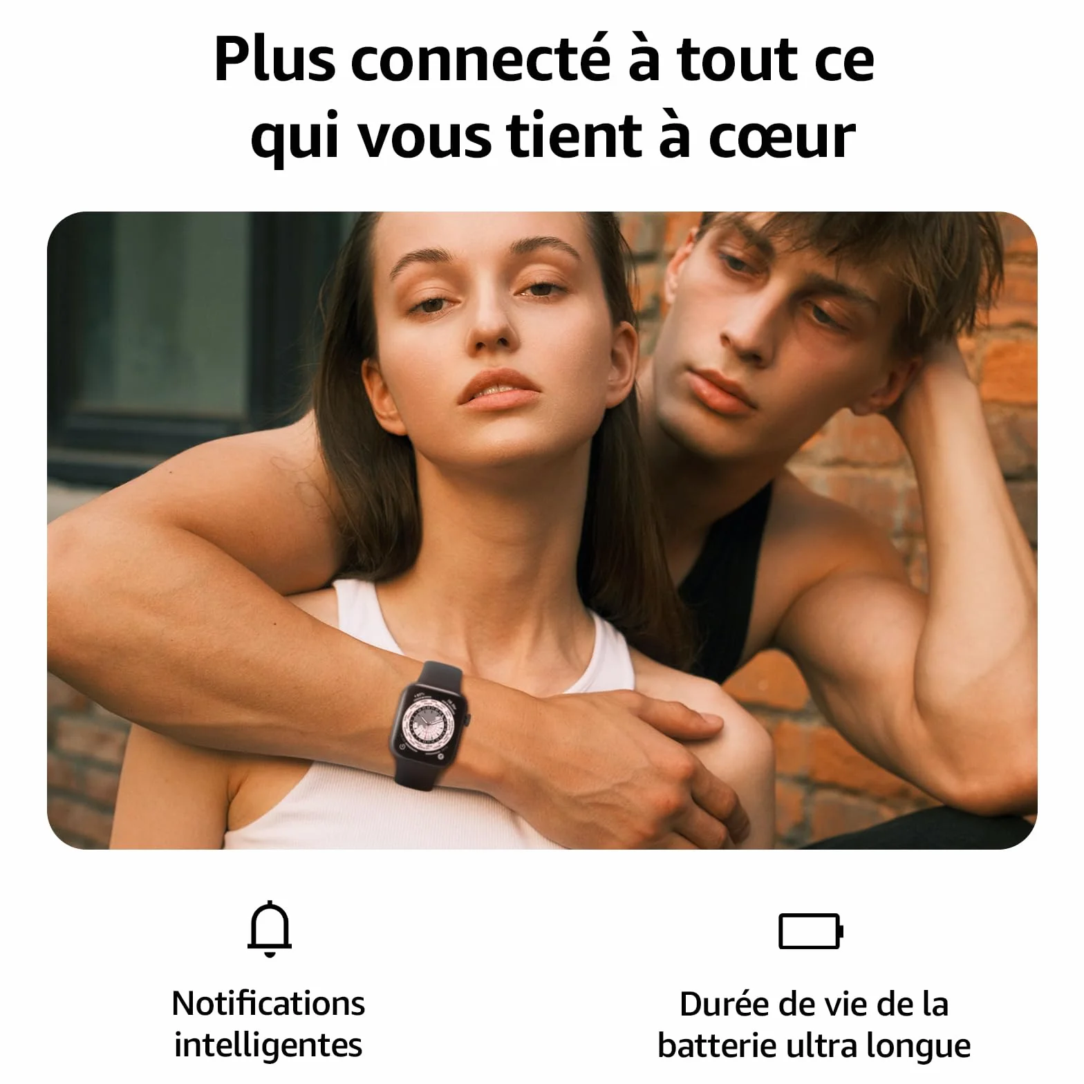 Montre Connectée Homme Femme avec Appels Bluetooth, Écran 1.85" HD Smartwatch Sport, Cardiofréquencemètre, Moniteur de Sommeil, Étanche IP68 pour Android iOS