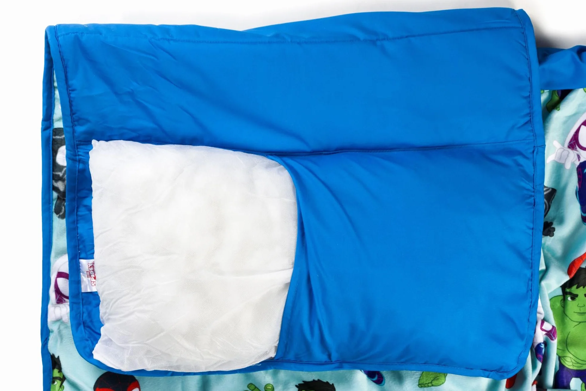 Sac de Couchage Enfant avec Oreiller et Couverture Intégrés 51 x 117 cm Microfibre Douce