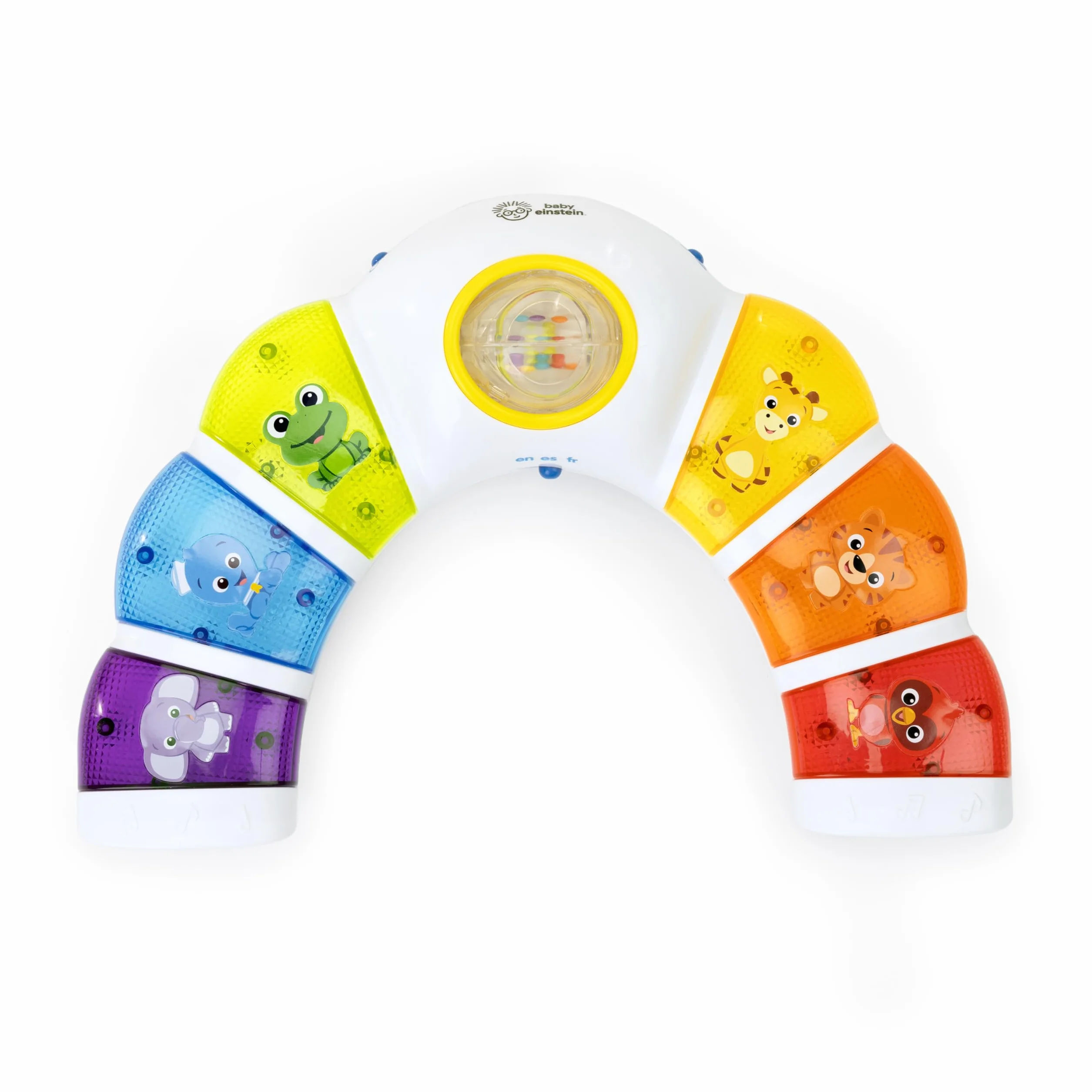 Baby Einstein Glow & Discover Light Bar Jouet Musical Piano d’activités avec Lumières Musique Hochet Multilingue 3 Mois+