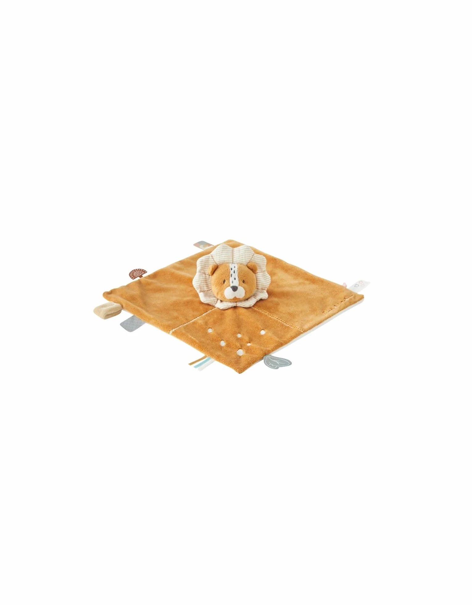 NOUKIE'S Doudou bébé Lion Caramel Babou Marionnette Cadeau Naissance