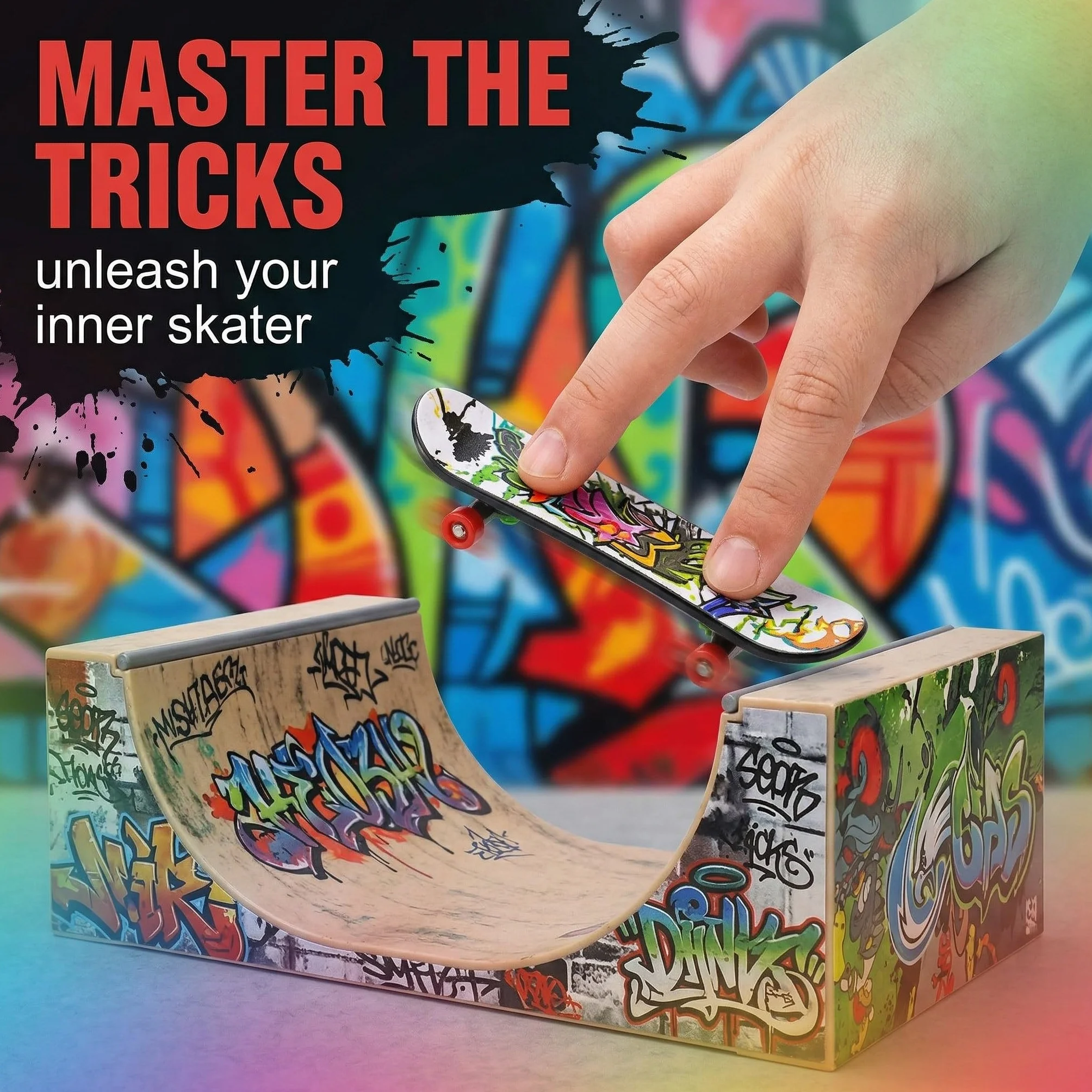 Lot de 30 Planches à Doigts Mini Skateboards, Jouet Finger Skate pour Enfants