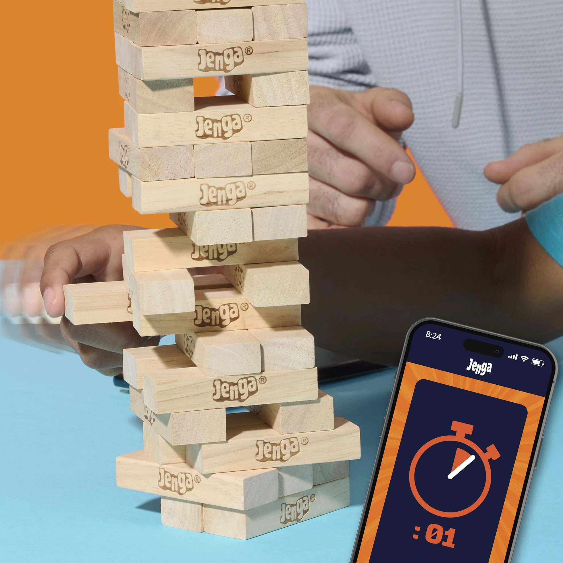 Hasbro Jenga 2025 Jeu Officiel Plus de Façons de Jouer