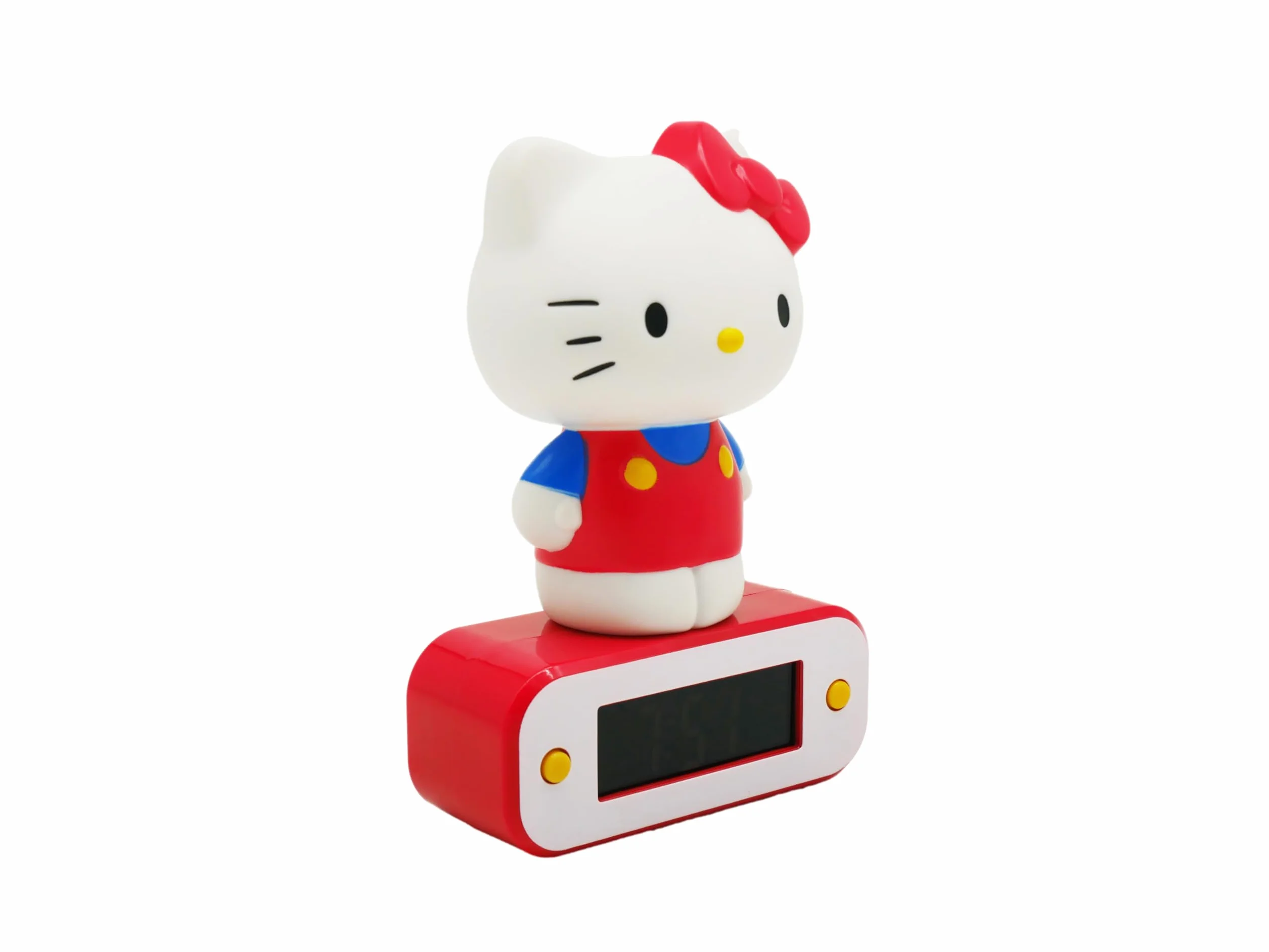 Hello Kitty Réveil Lumineux 17 cm 2 Modes d'éclairage Fonctionne avec 3 Piles AAA/Câble USB
