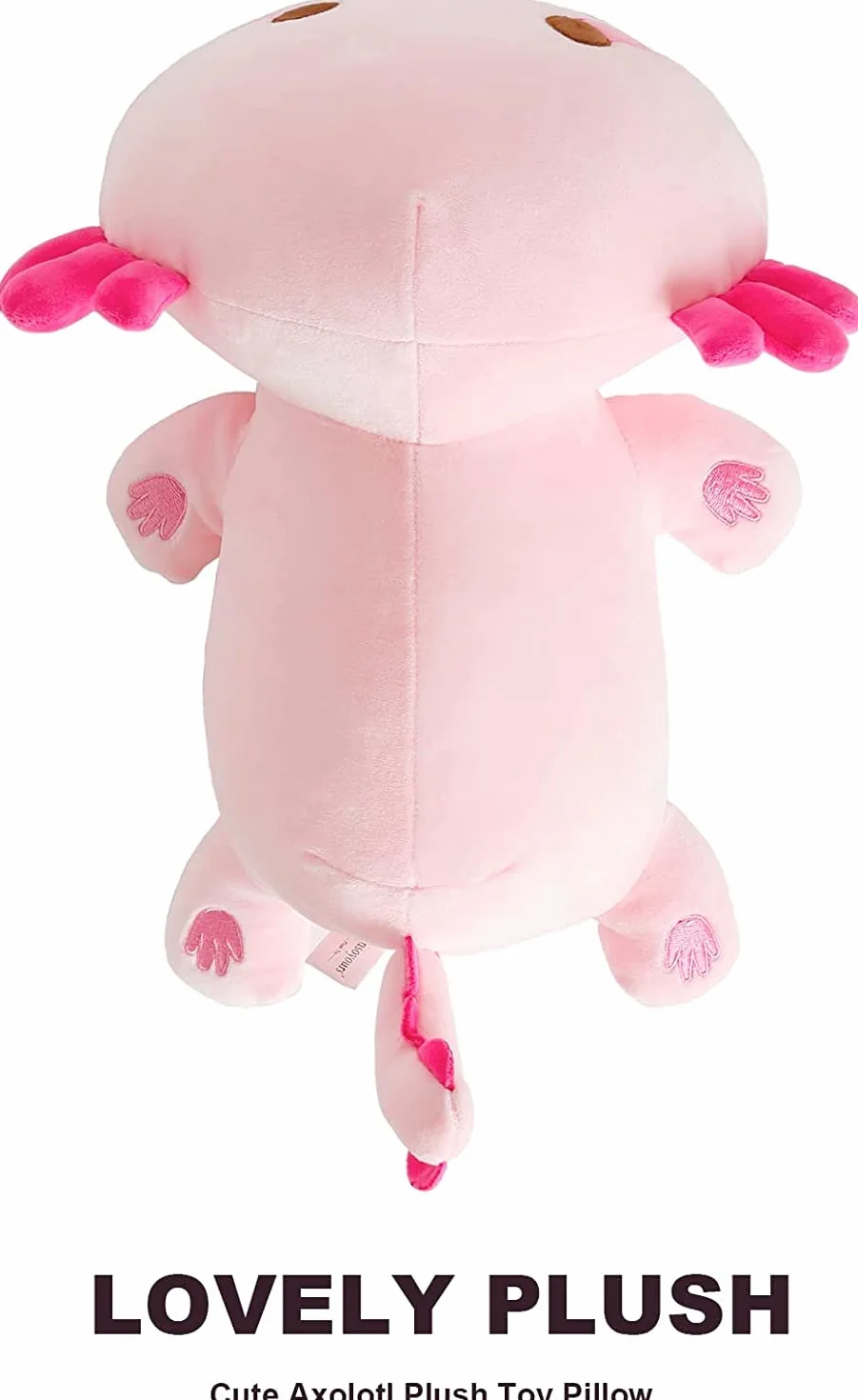 Shownicer Peluche Géante Kawaii Axolotl Oreiller 33cm Rose