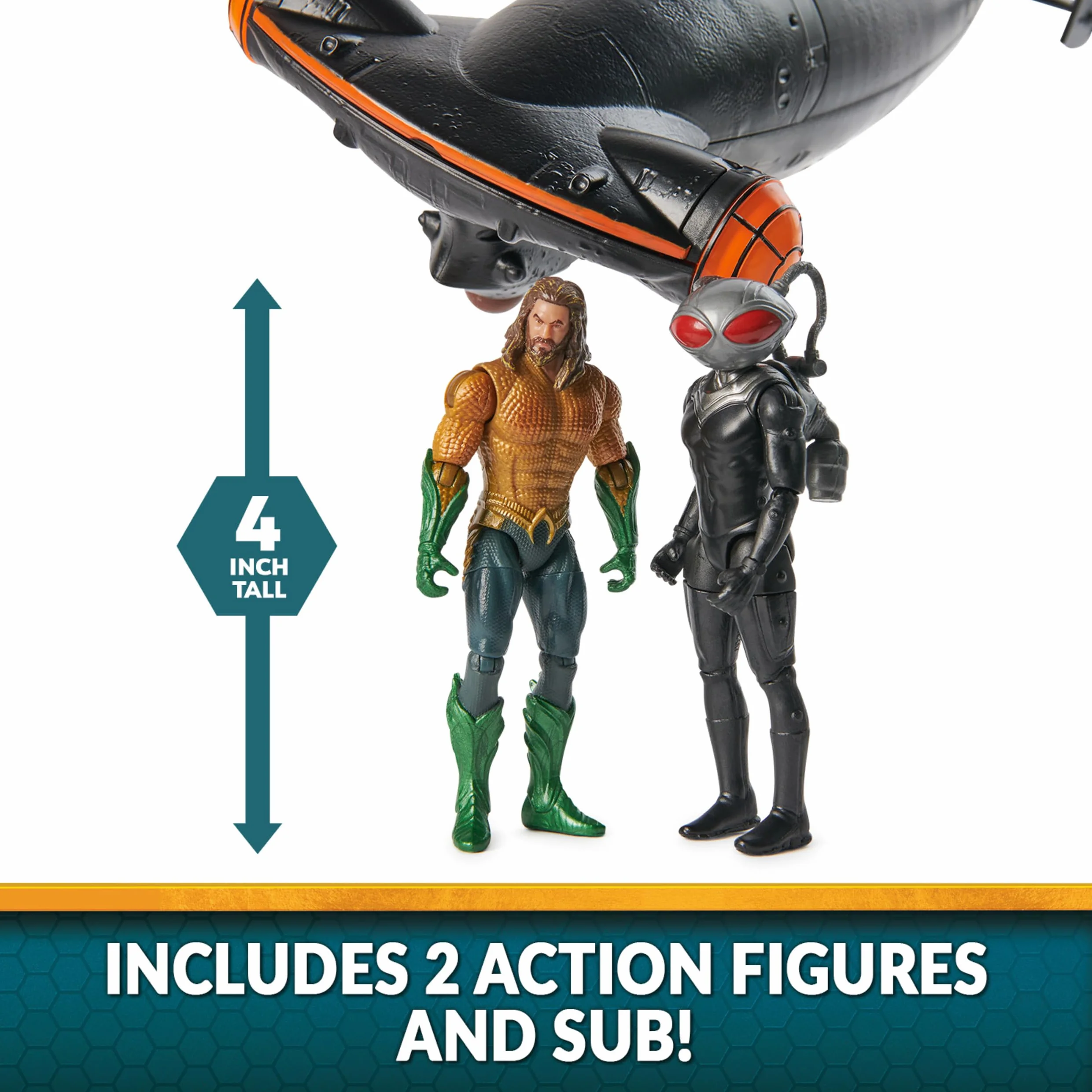AQUAMAN 4 Ans Couverture Subw2Figs