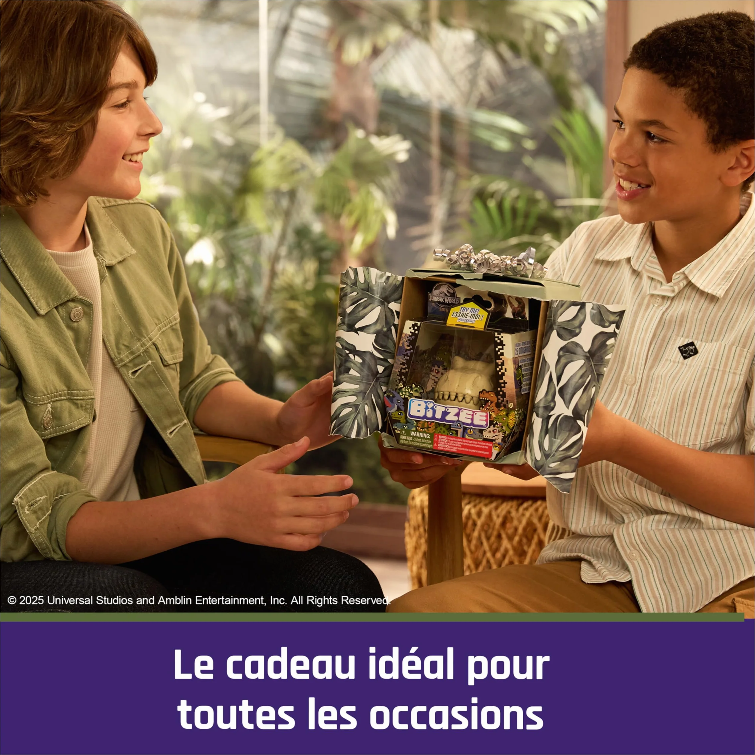 Bitzee Jurassic World Animal Interactif 25 Dinosaures Digitaux 3D Toucher Boîtier Connectable Sons Réactions Jeux Enfant 5+