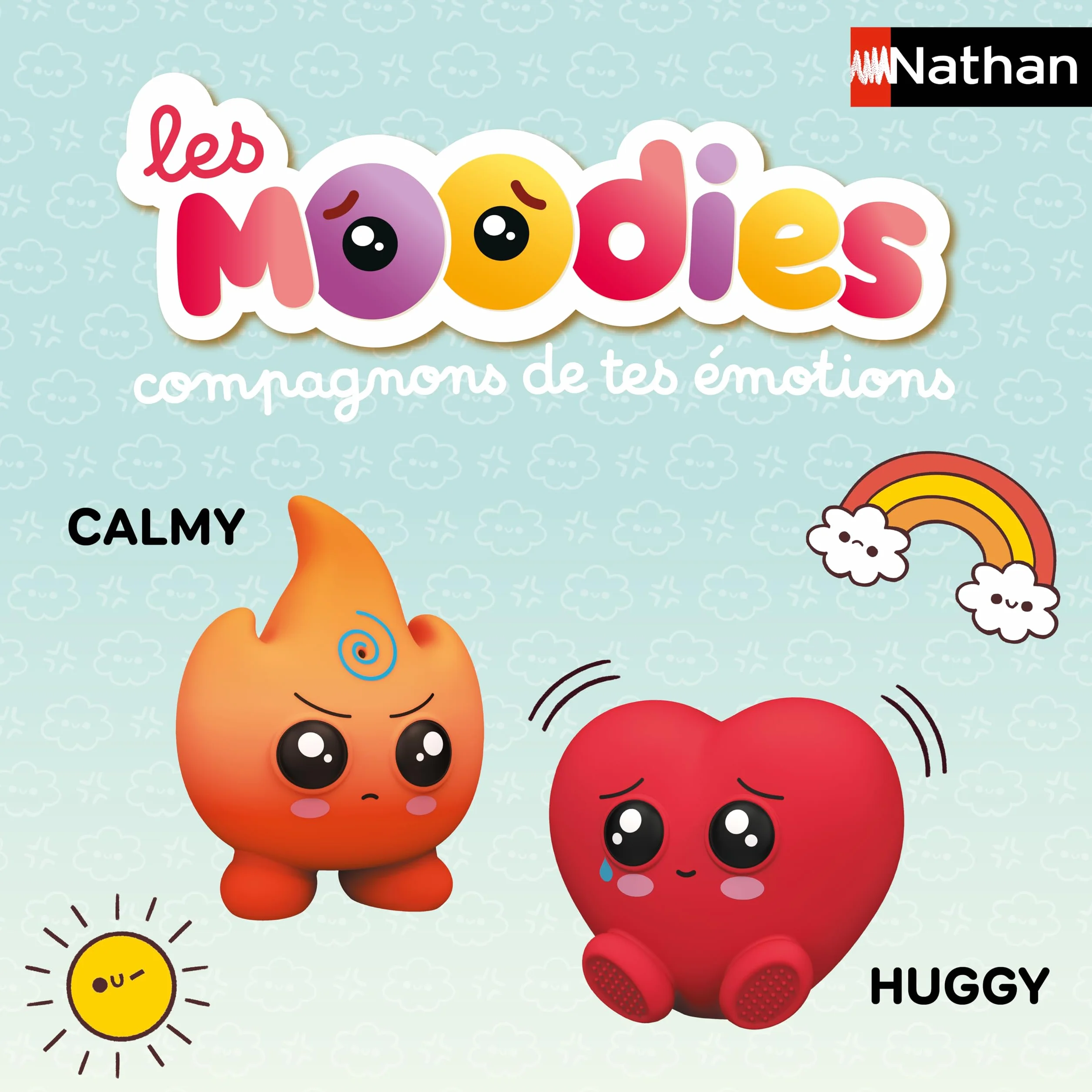 Nathan Les Moodies Huggy - Compagnon des Émotions - Jouet Électronique Éducatif pour Enfants dès 3 Ans