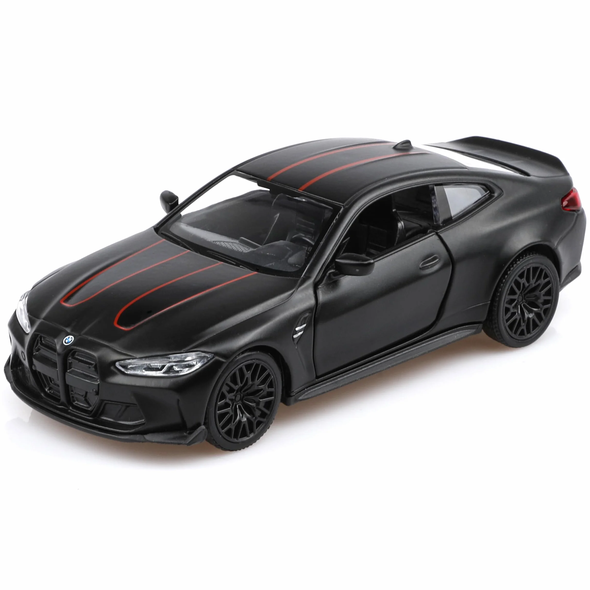 BMW M4 Maquette Voiture Échelle 1/36 Retour Arrière Jouet Cadeau Garçon Fille Noir