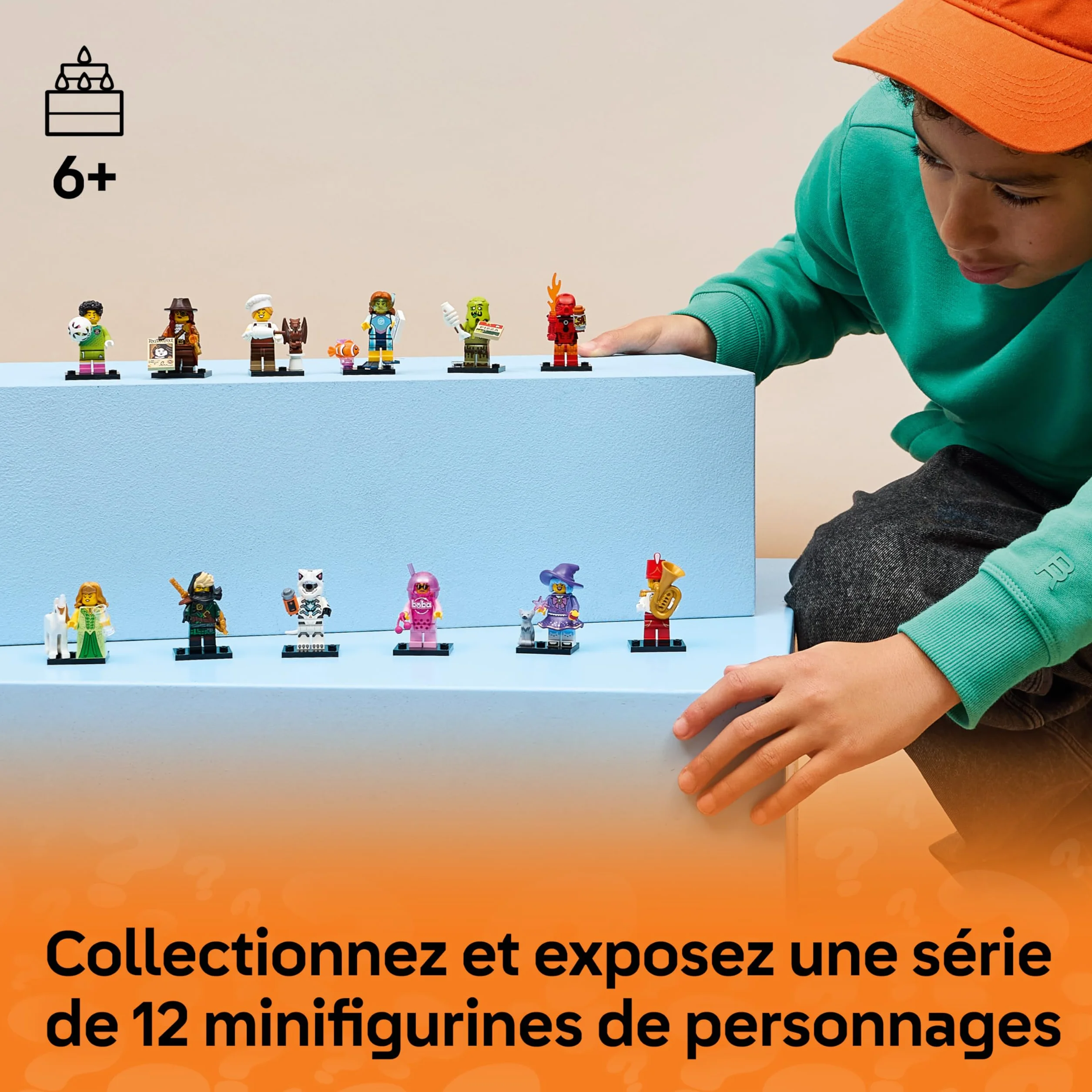LEGO Minifigures Série 29 Boîte Mystère 71052 12 Jouets Collector Figurines Gardien de But Elfe Licorne Cadeau Enfant 6 Ans