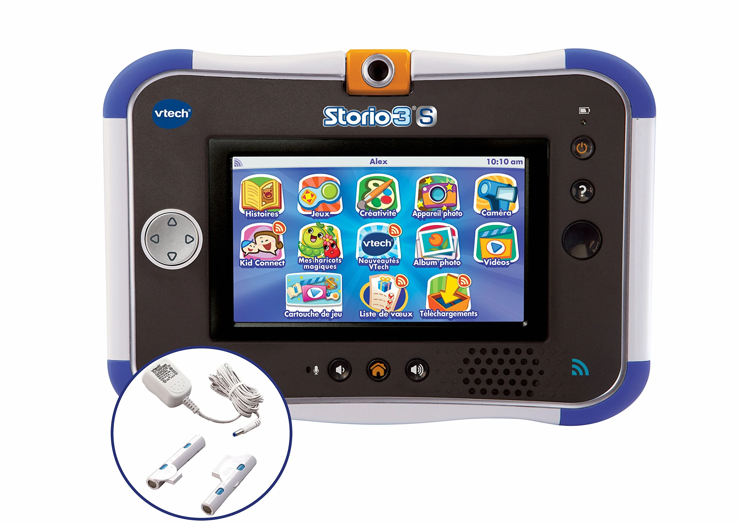 Vtech - 158815 - Jeu Électronique - Tablette tactile Storio 3S Wifi bleue + Power Pack