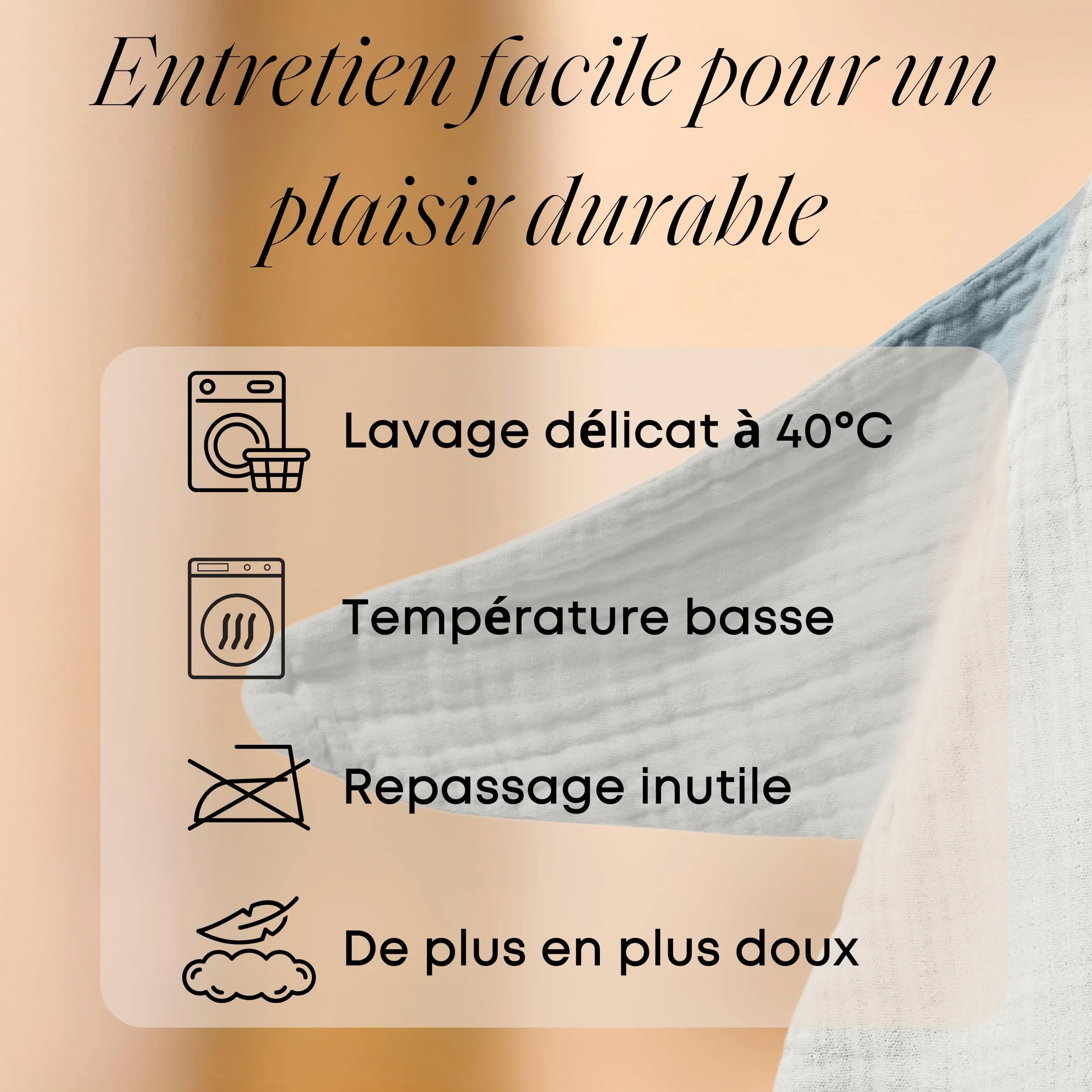 Doudou bébé Naissance I Canard Gaze de Coton Bio GOTS Ultra Doux Respirant Cadeau Nouveau-né