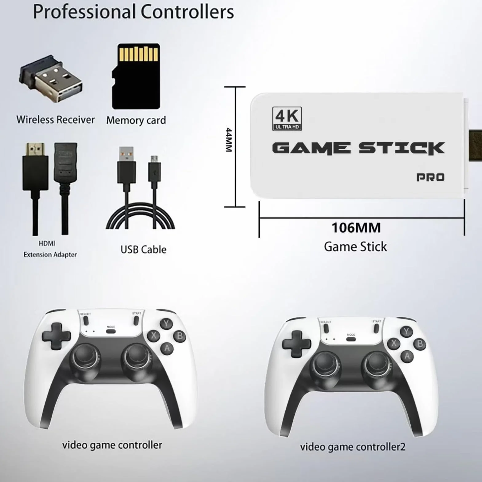 Console de jeu d'arcade rétro sans fil M15 2,4 G 64 Go/128 Go plus de 20 000 jeux intégrés