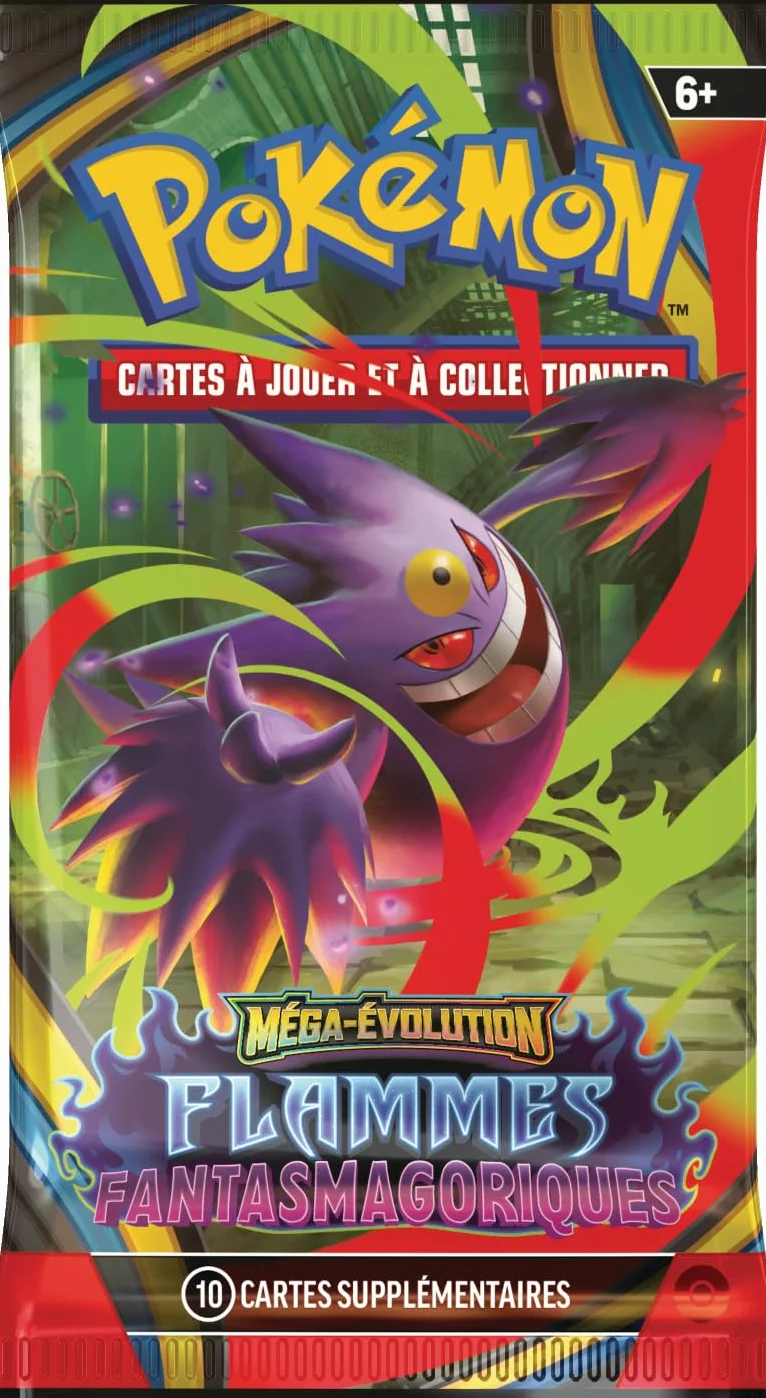 Pokémon JCC Méga-Évolution Flammes Fantasmagoriques Lot 6 boosters