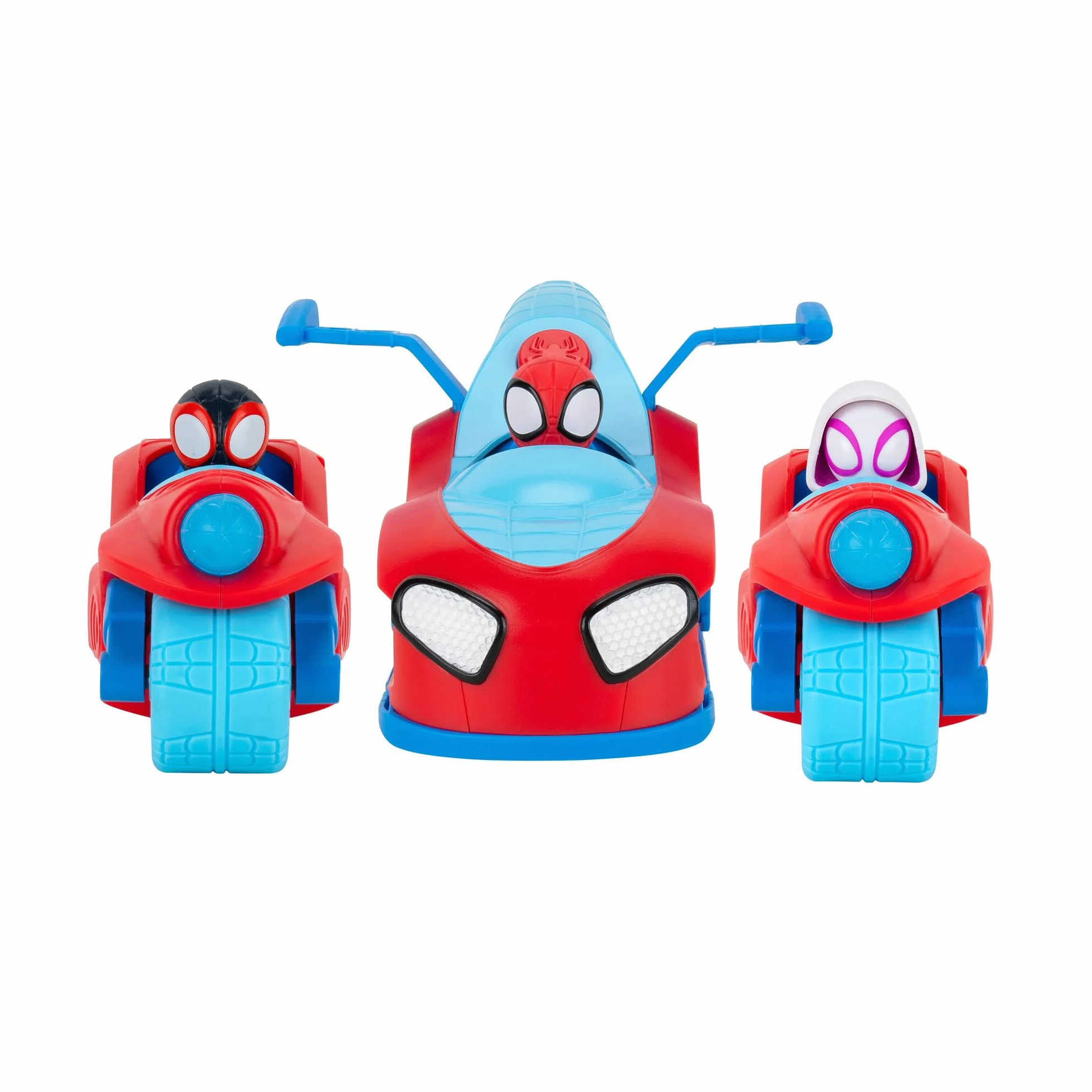 Marvel Spidey Team Split Racer – Véhicule 3 en 1 de 21,6 cm avec fléchettes et Effets sonores