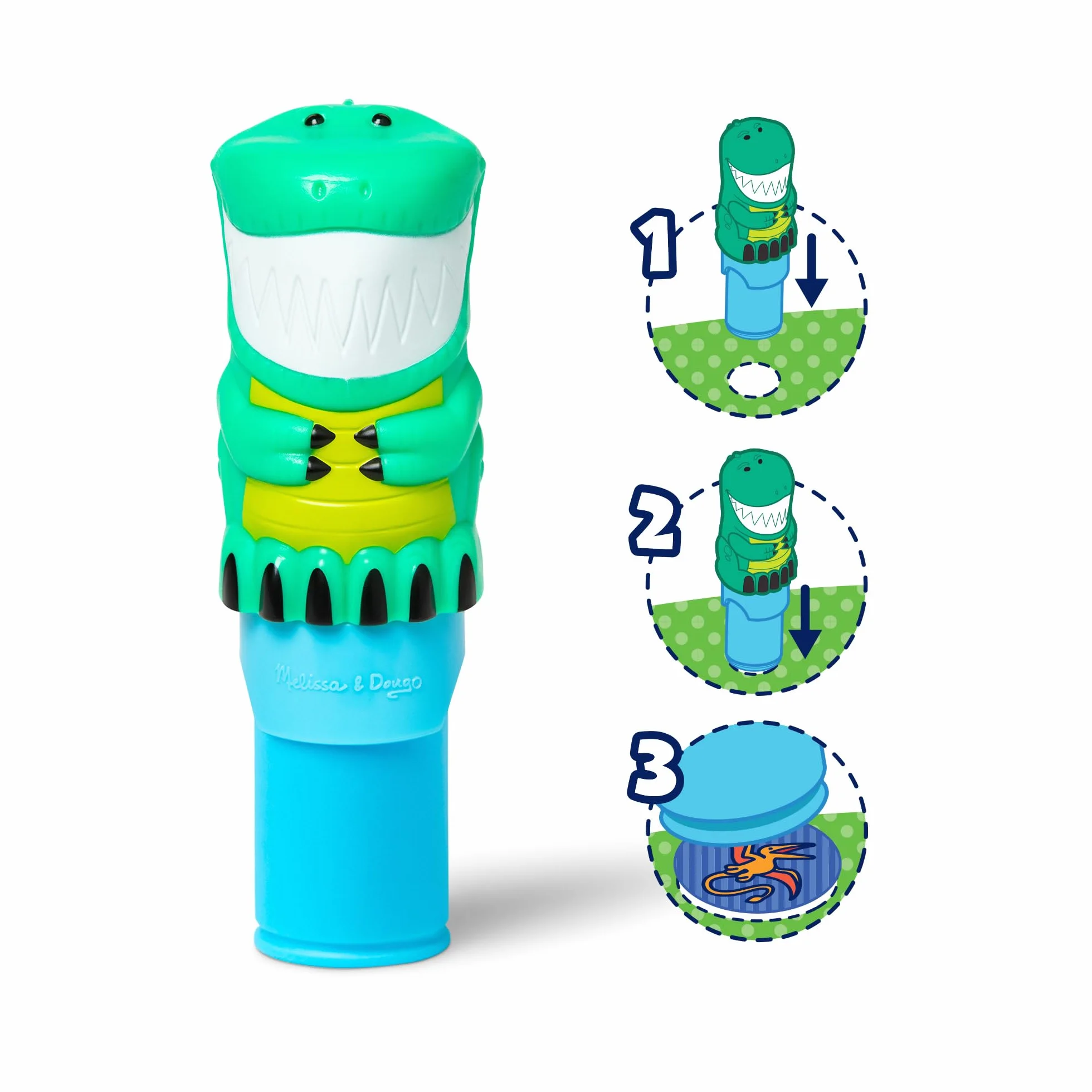 Melissa & Doug Sticker Wow Tamponneuse Dinosaure Bloc D’Activités 300 Autocollants Livre Stickers Activité Manuelle Enfant 3 Ans