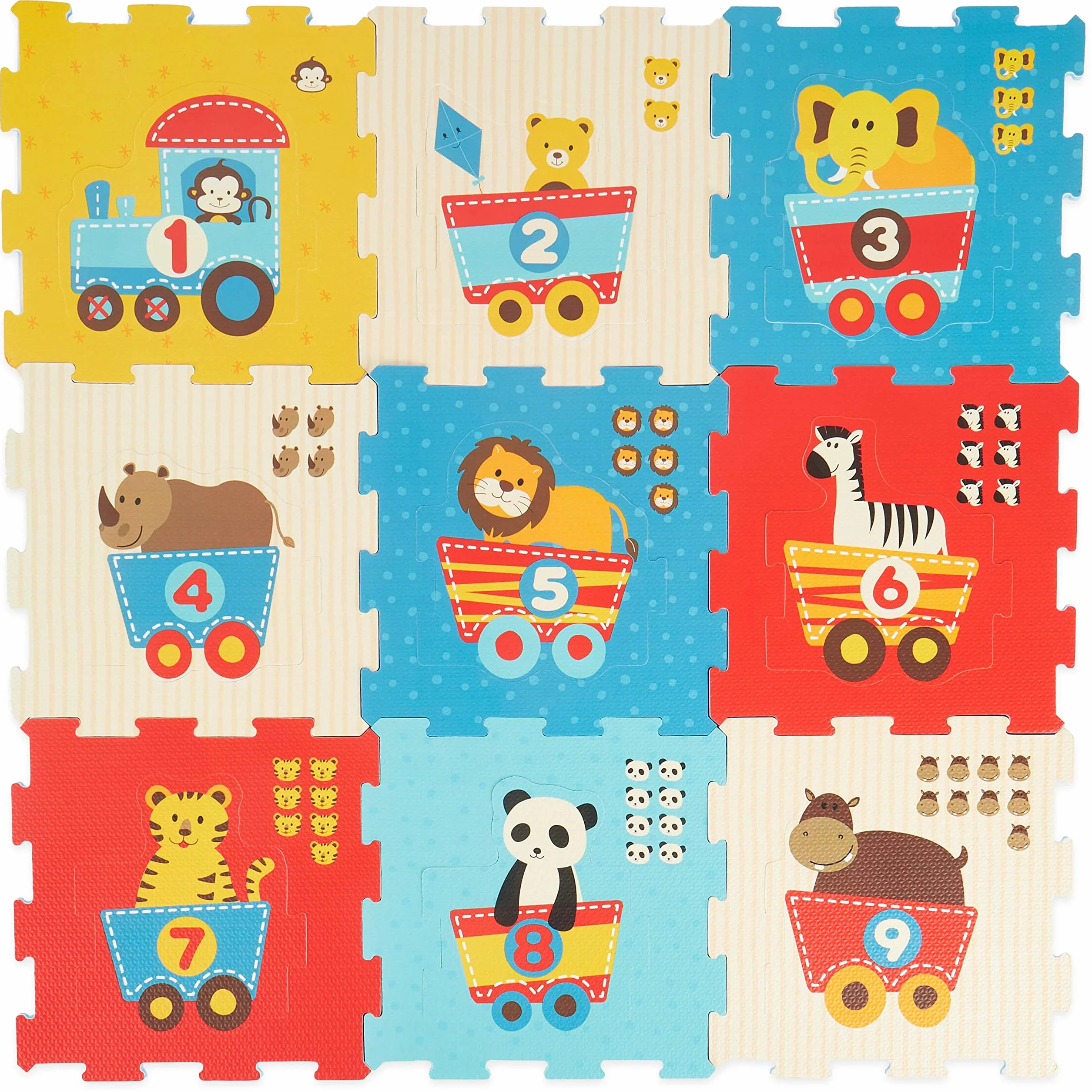 BIECO Tapis Puzzle Multicolore