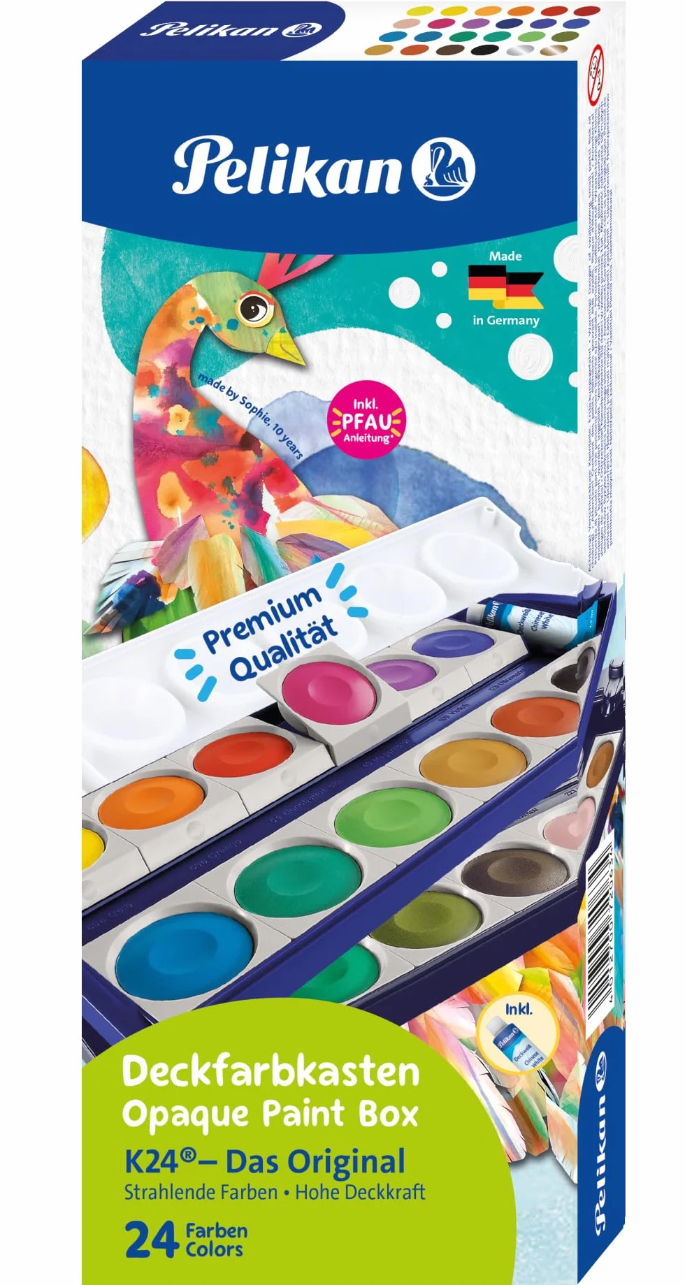 Pelikan 720631 Boîte de Peintures 24 Couleurs