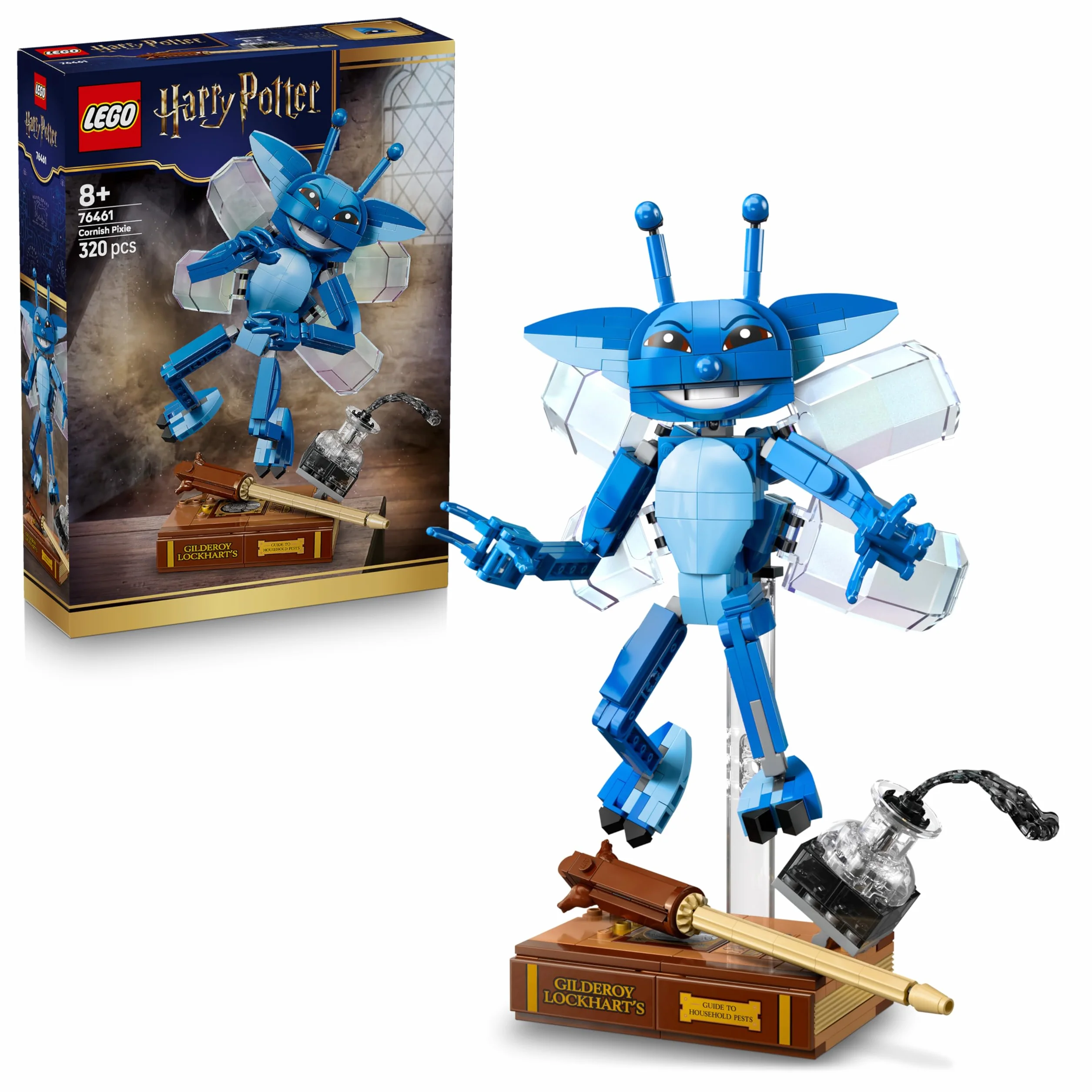 LEGO Harry Potter Le Lutin de Cornouailles Figurine Jouet 76461 avec Livre Baguette Gilderoy Lockhart