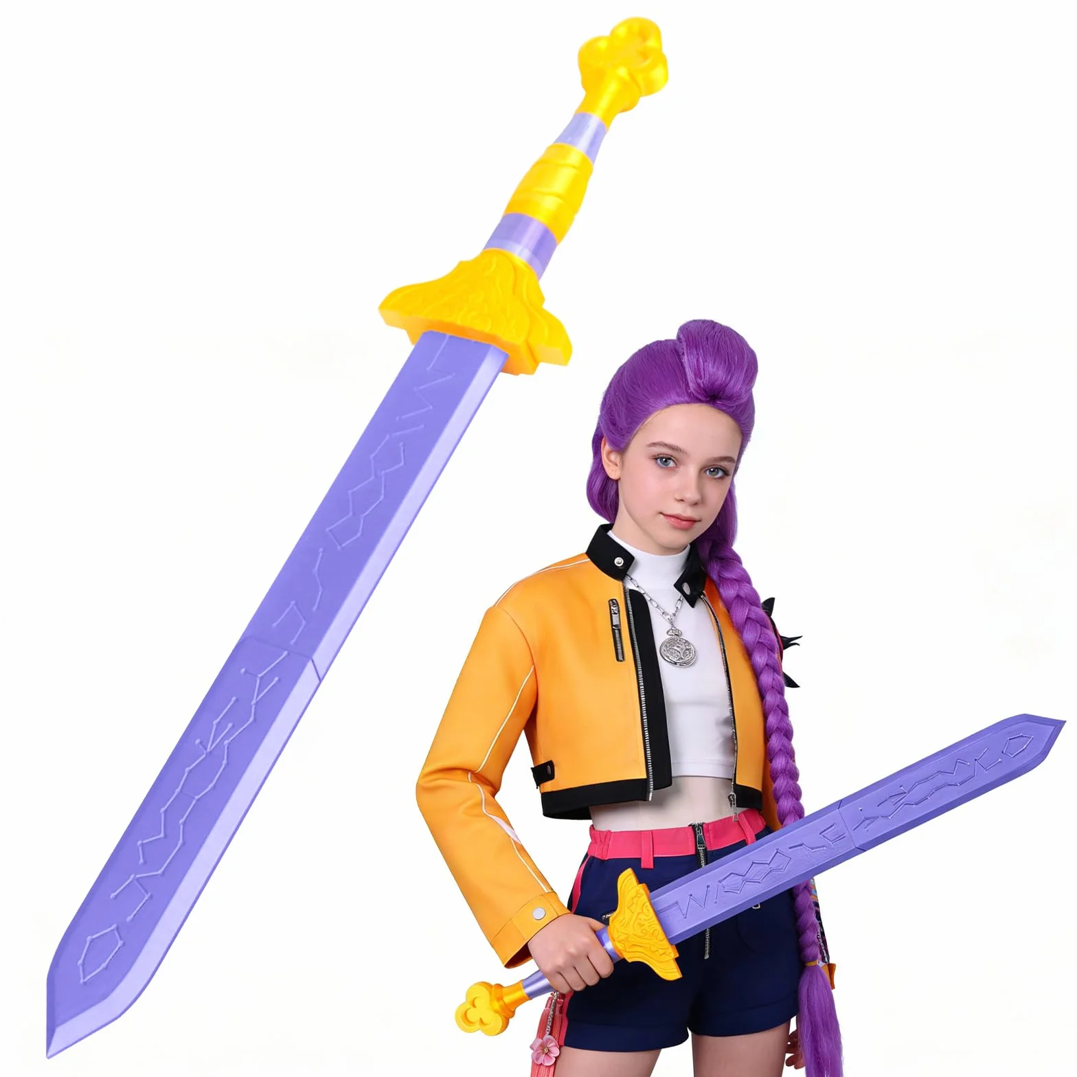 Épée de Cosplay 26cm Violet Accessoire Halloween Carnaval